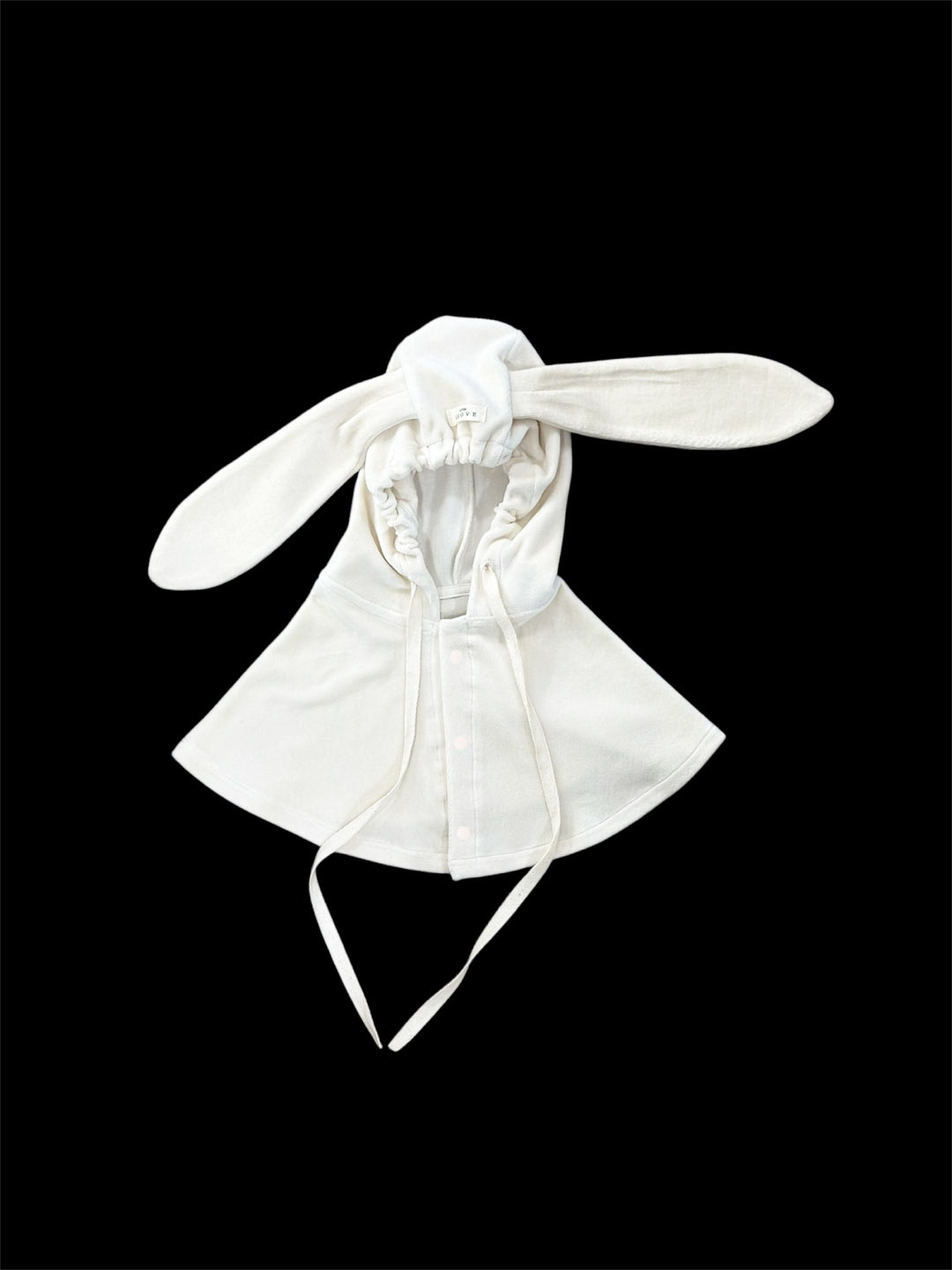 Velour bunny cape hat