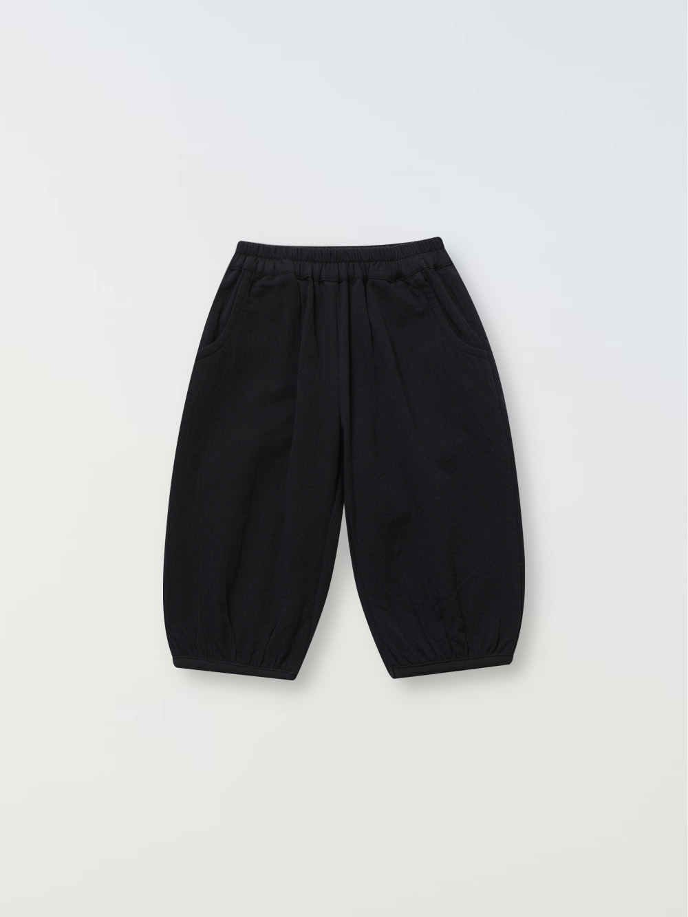 Cotton Baggy Trousers - black