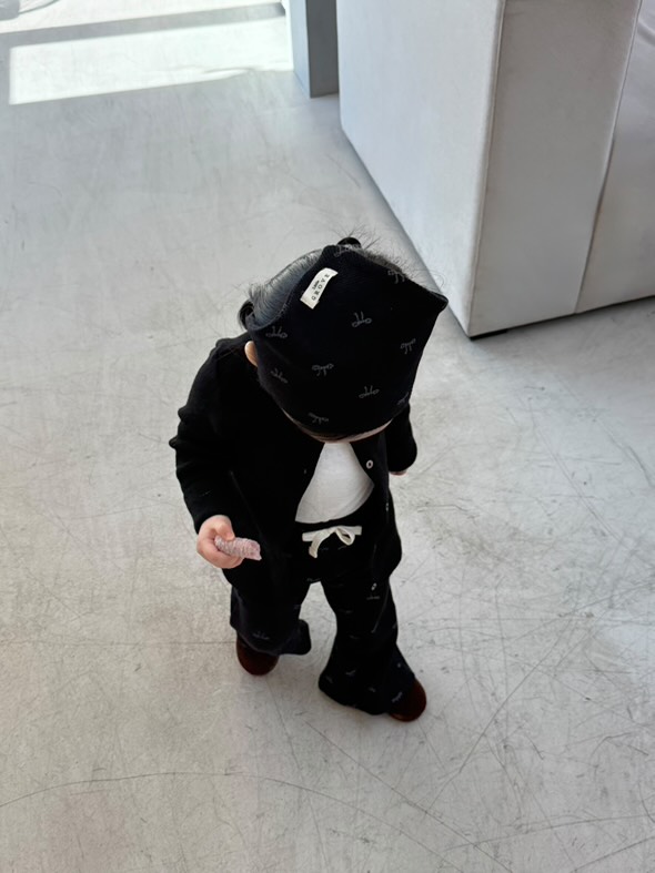 Belle Bow Pants - black