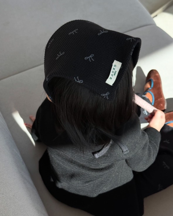 Belle hair kerchief - black