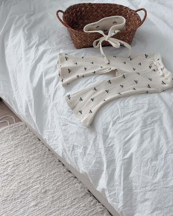 Belle Bow Pants - cream