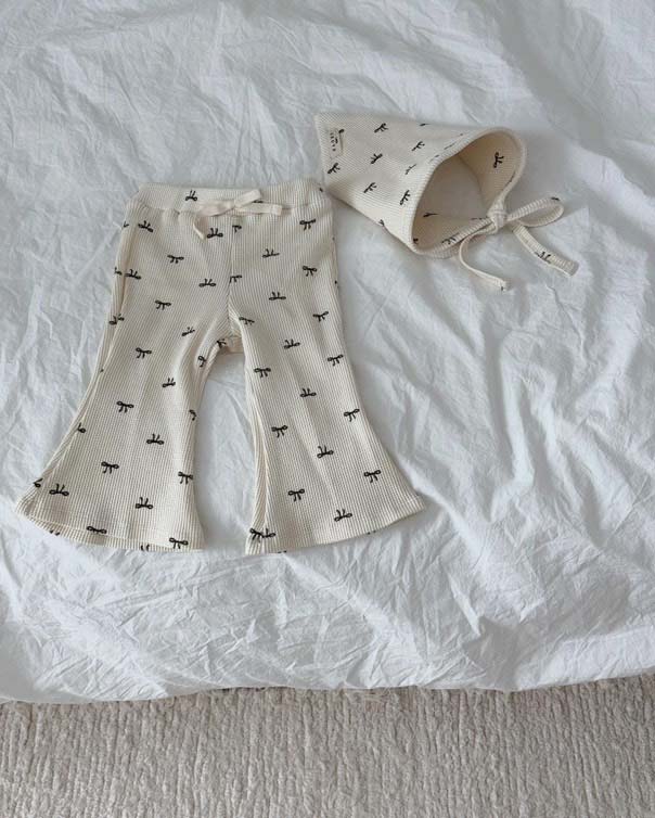 Belle Bow Pants - cream