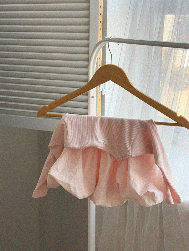 Emma Balloon dress - baby pink