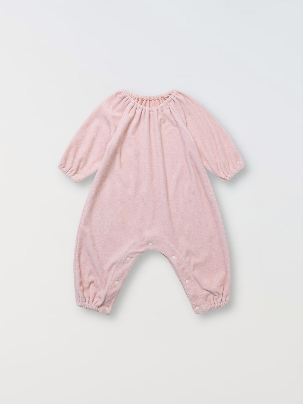 Olivia shirring jumpsuit - Salmon pink