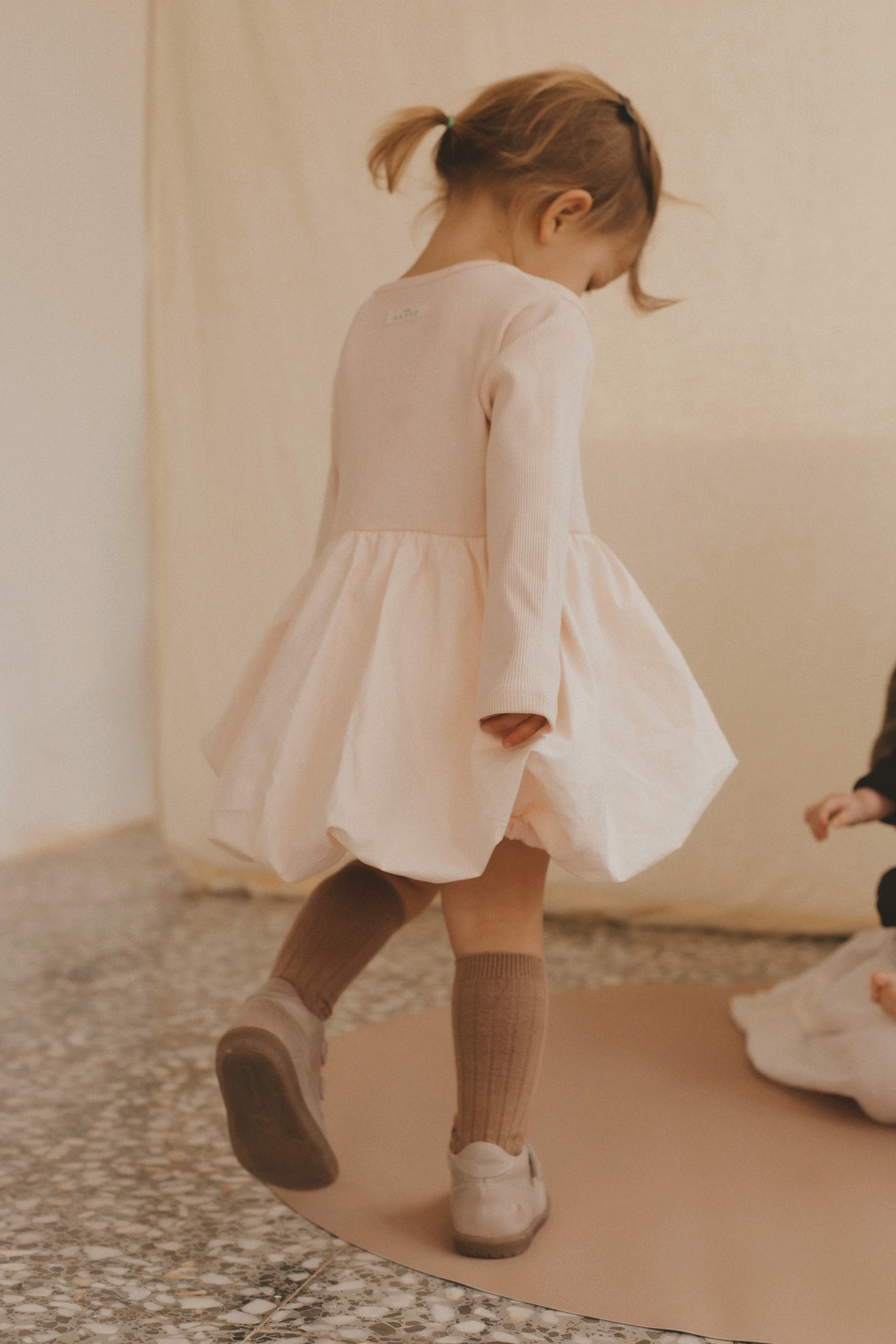 Emma Balloon dress - baby pink