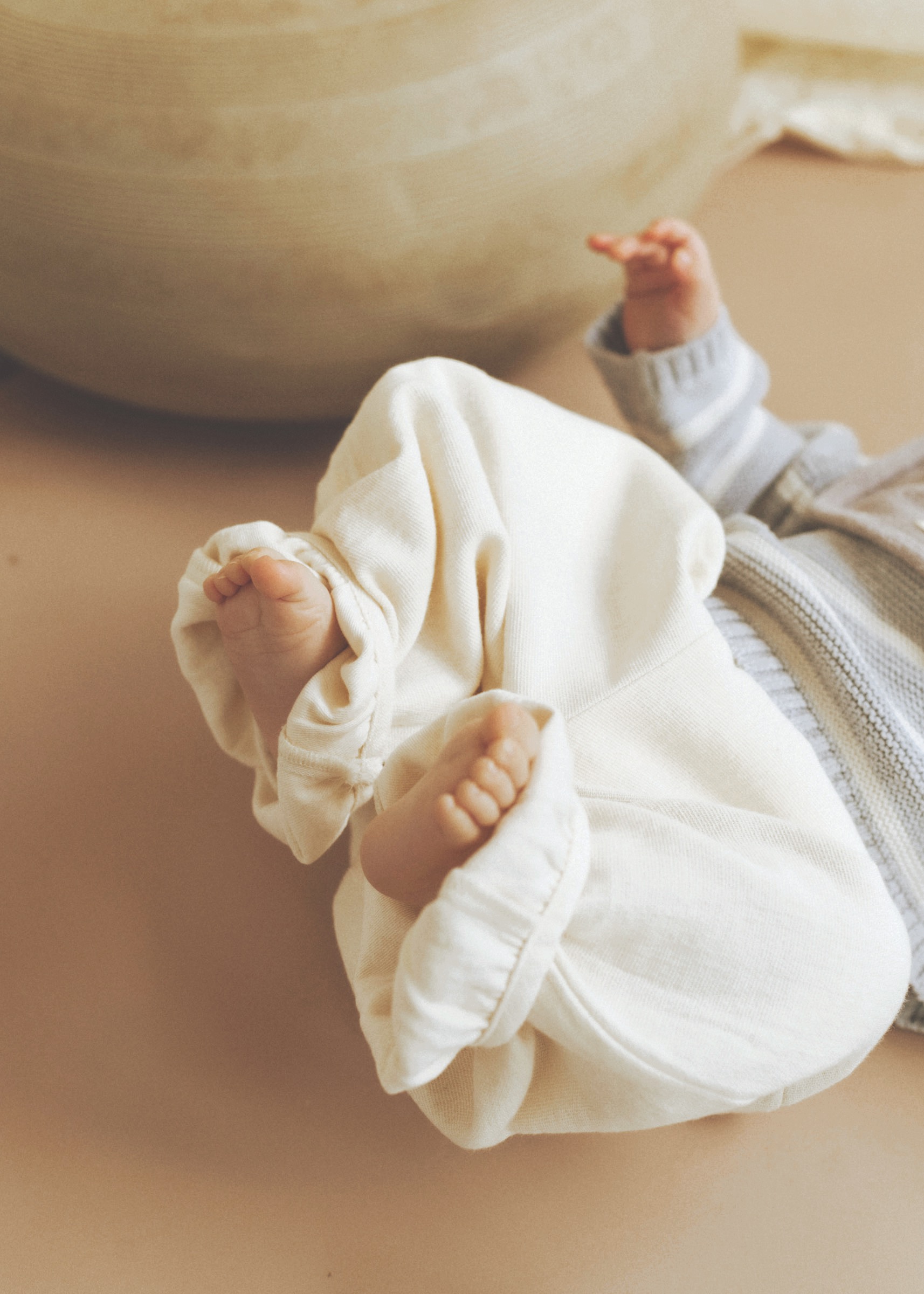 Cotton Baggy Trousers - natural