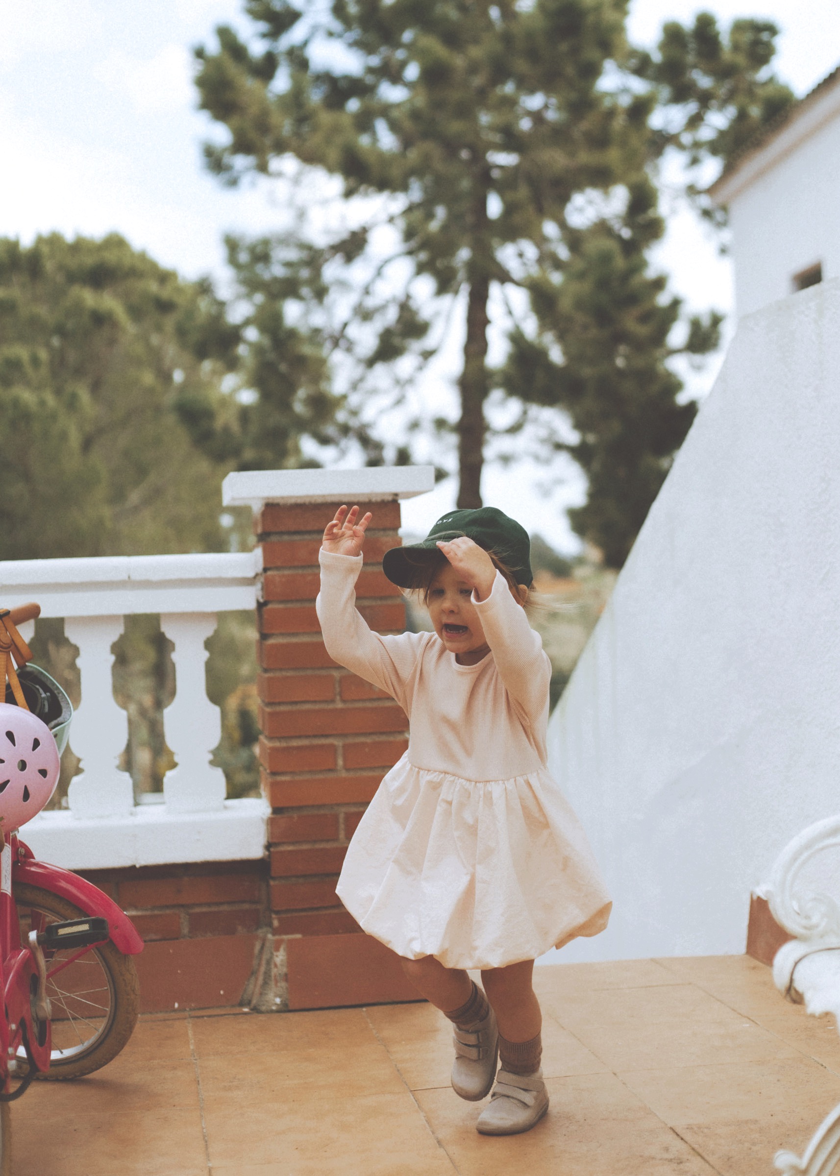 Emma Balloon dress - baby pink