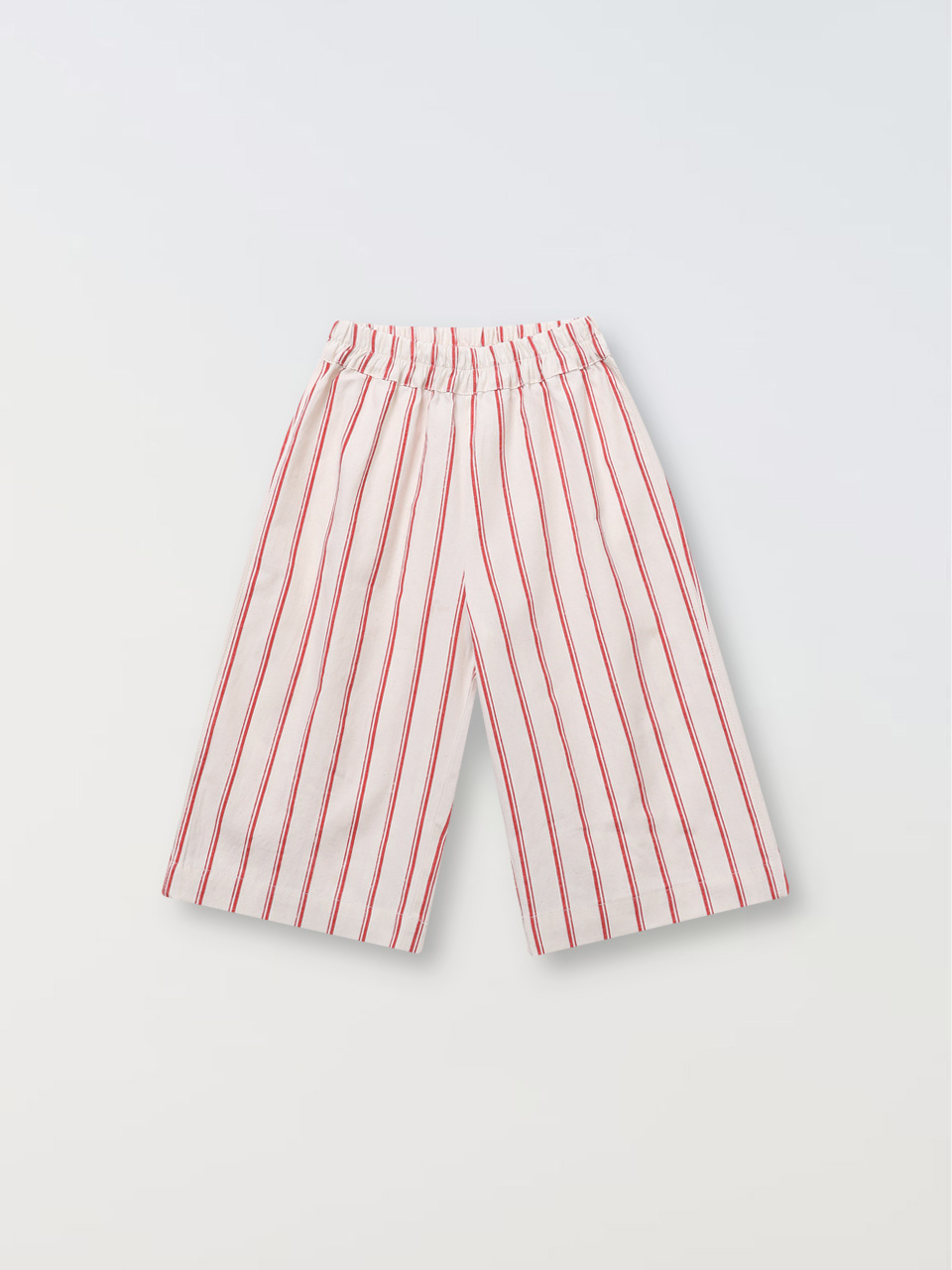 Striped Relaxed Pants - red
