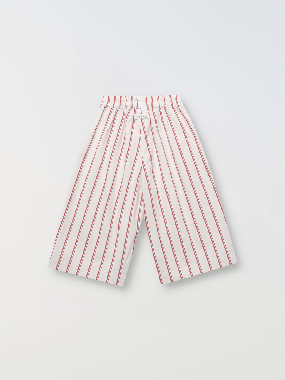Striped Relaxed Pants - red