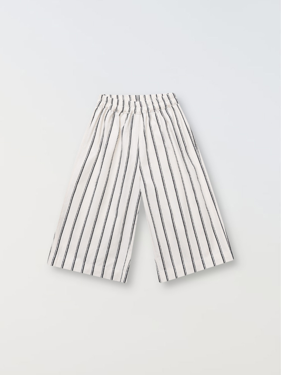 Striped Relaxed Pants - black