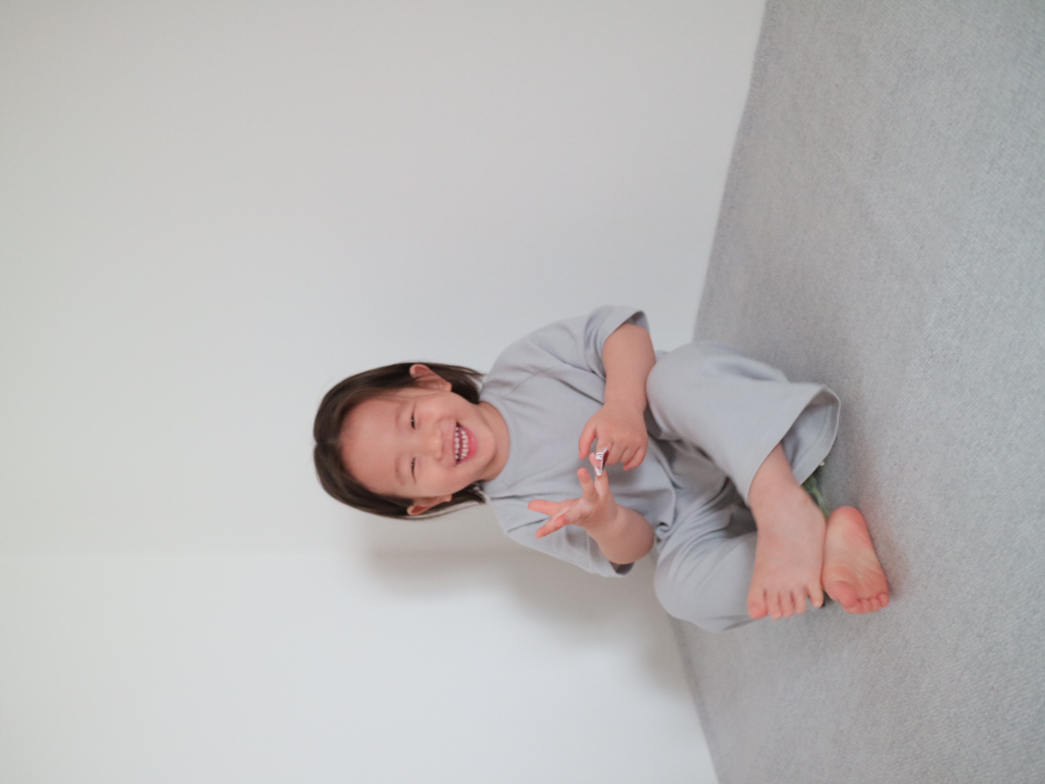Tencel lounge set - grey blue