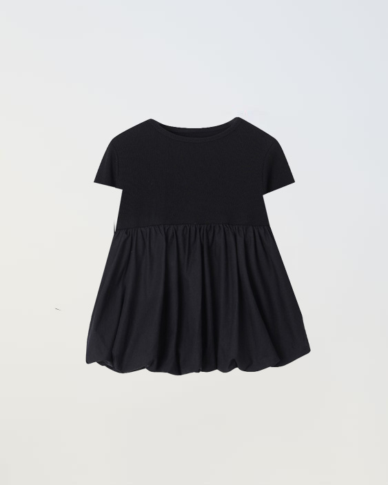 Emma Balloon SS dress - black