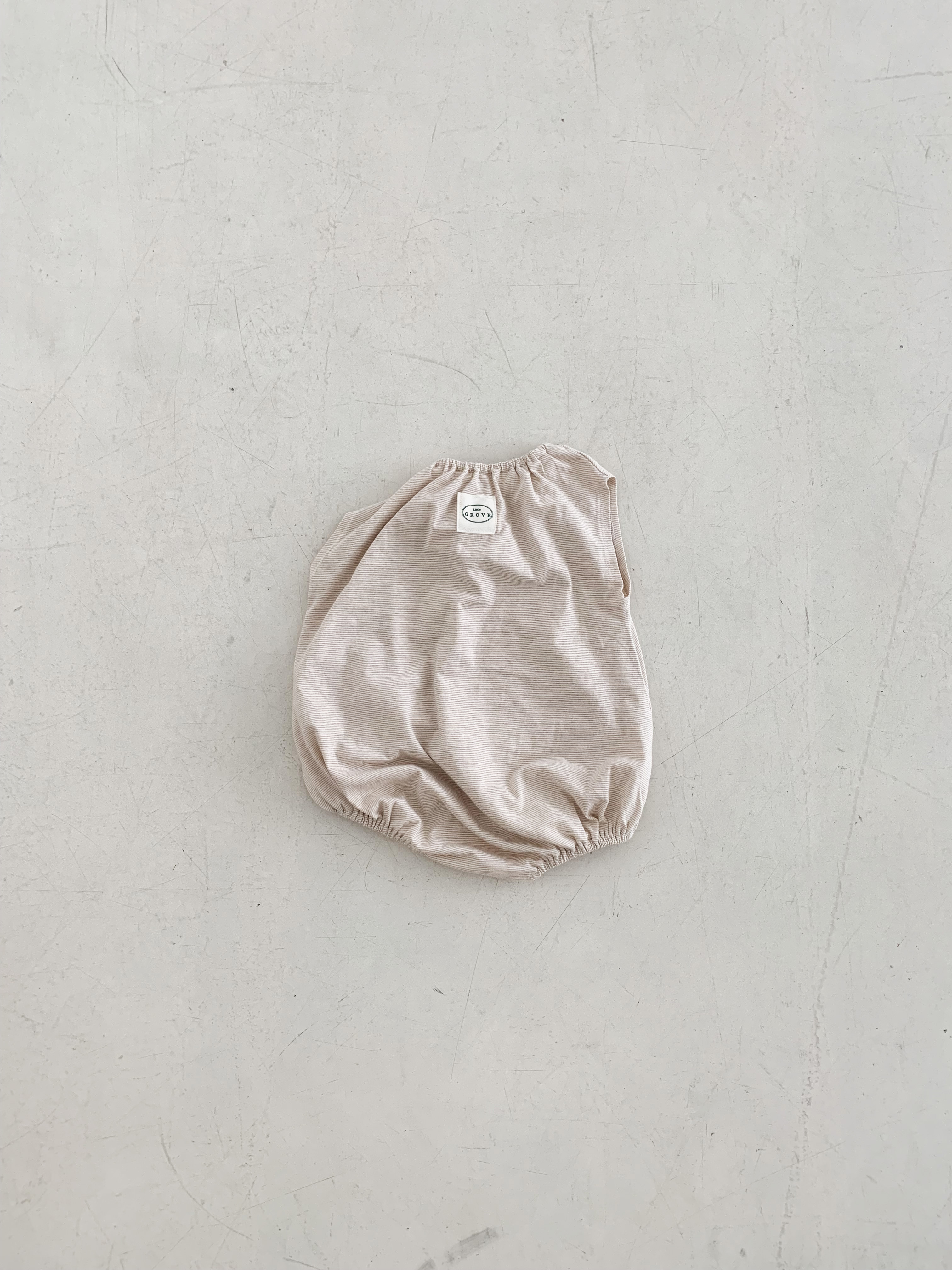 Striped balloon bodysuit