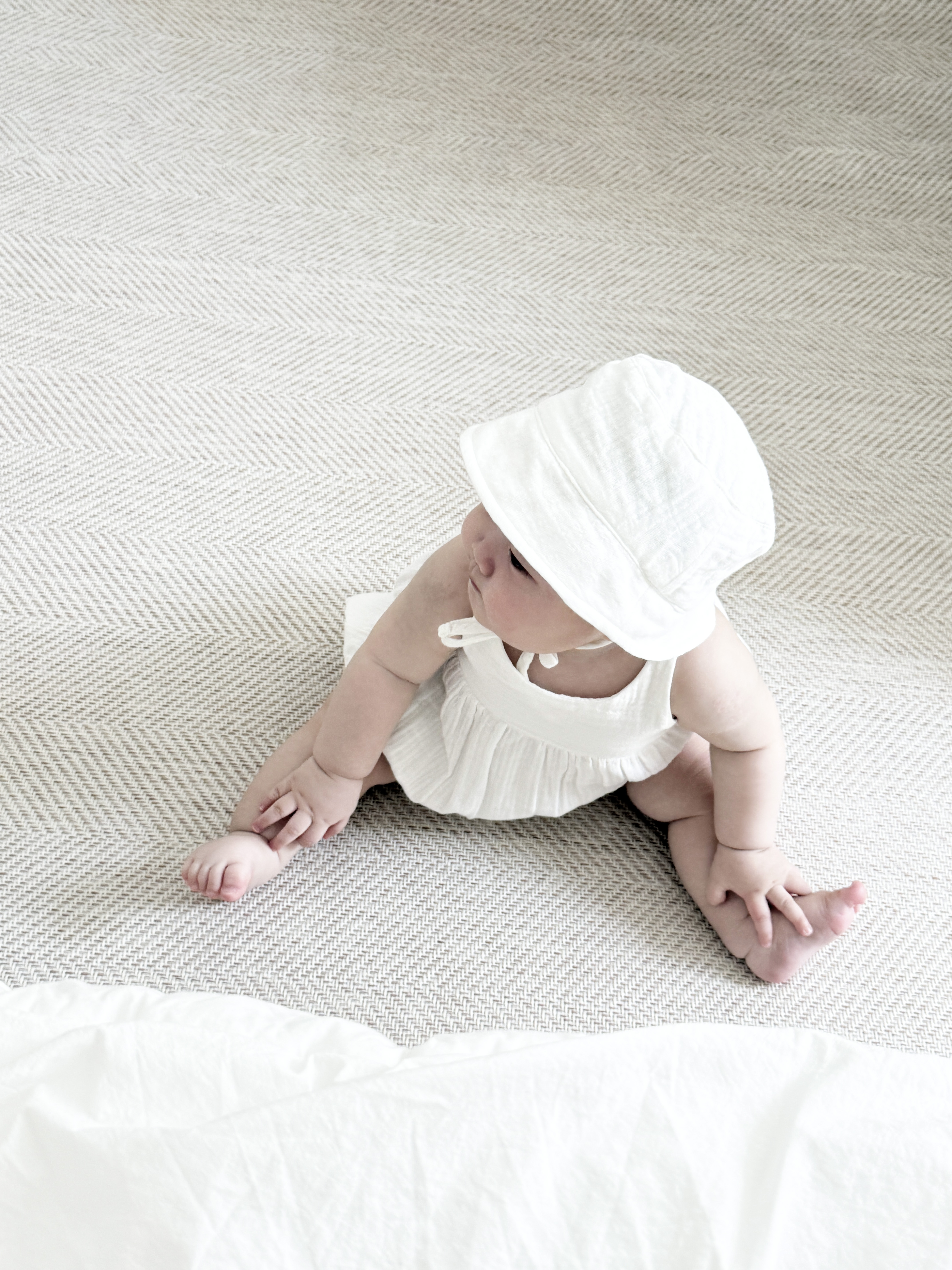 Lily Romper - white
