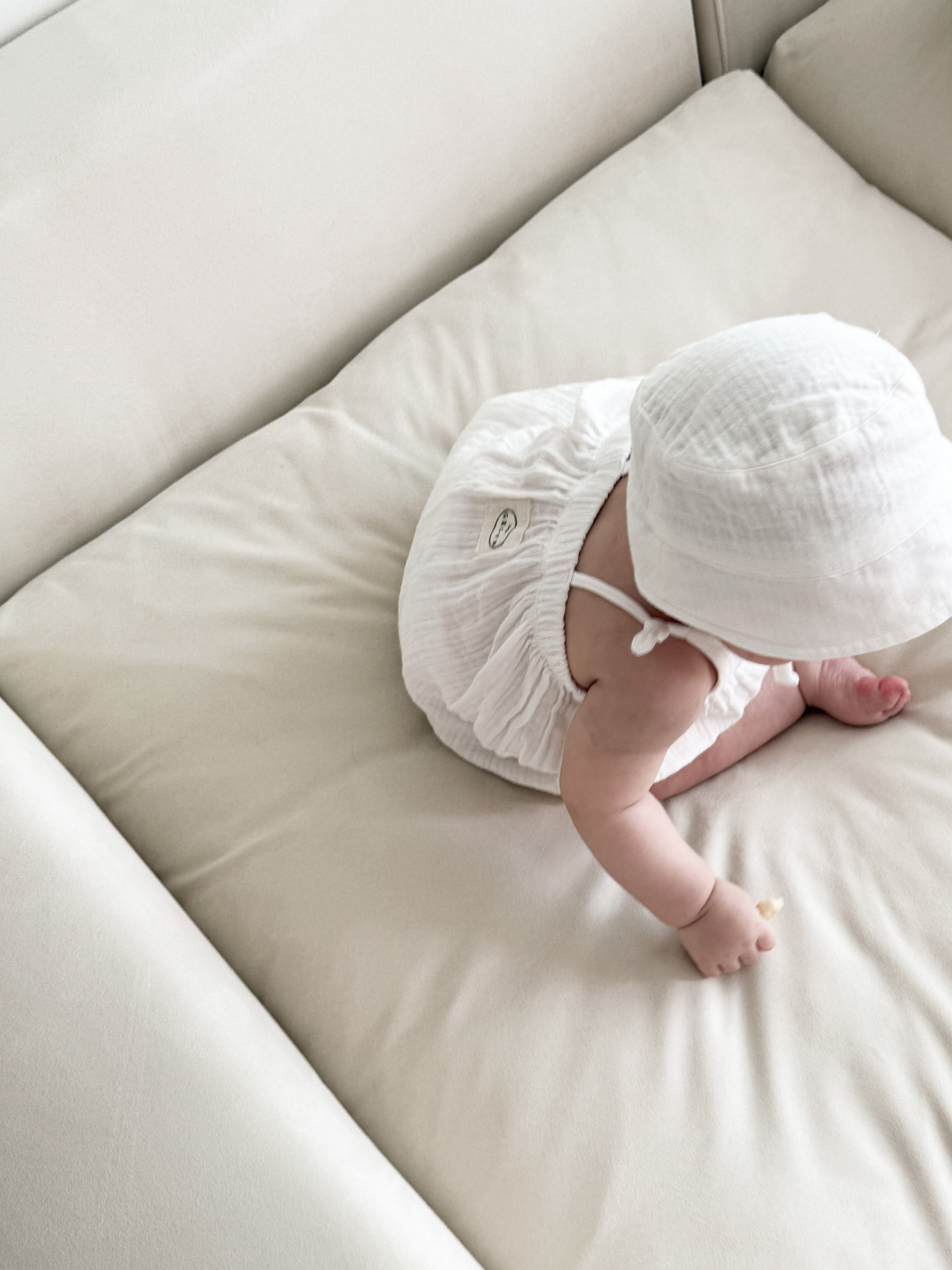 Lily Romper - white