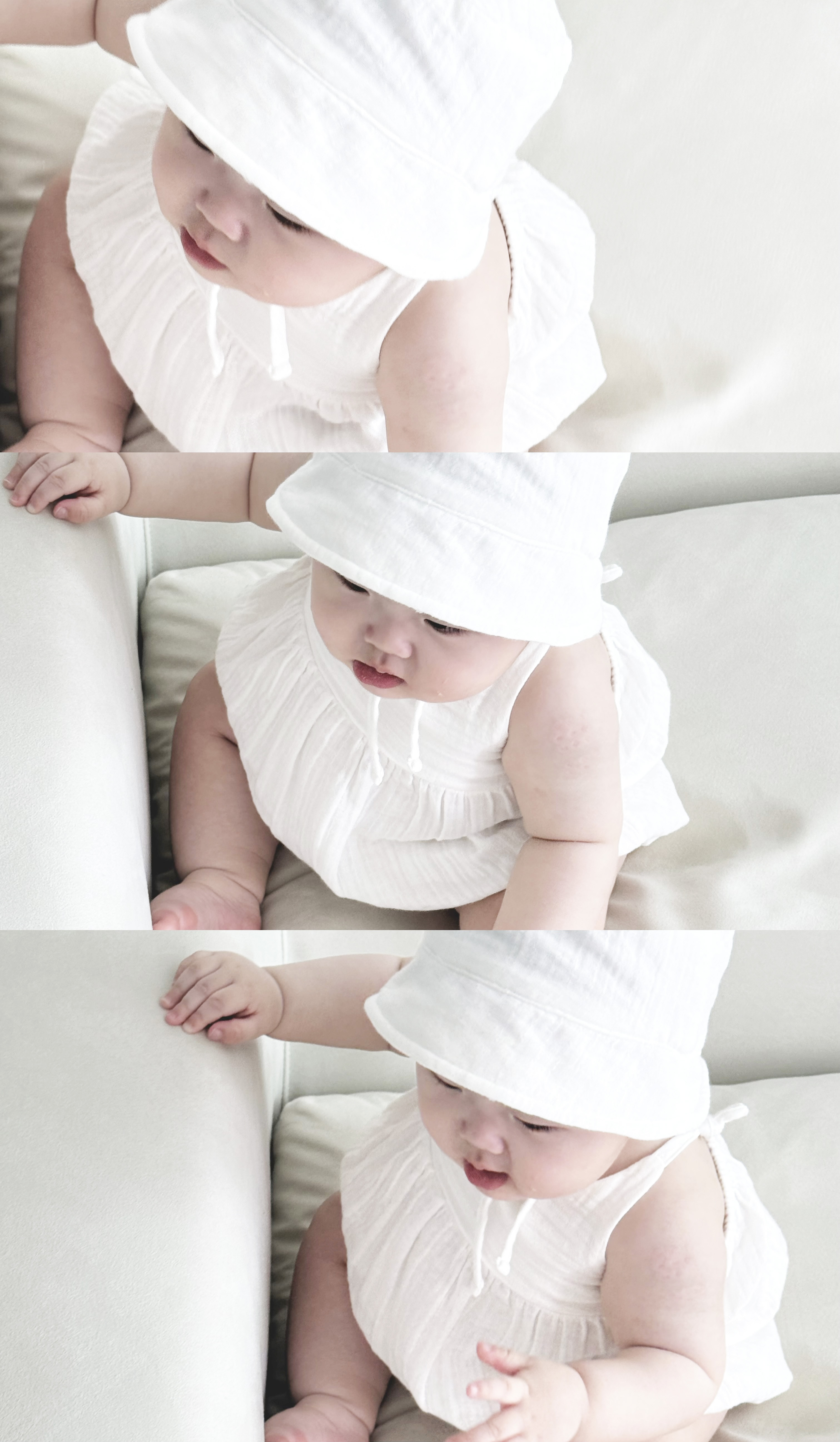 Lily Romper - white