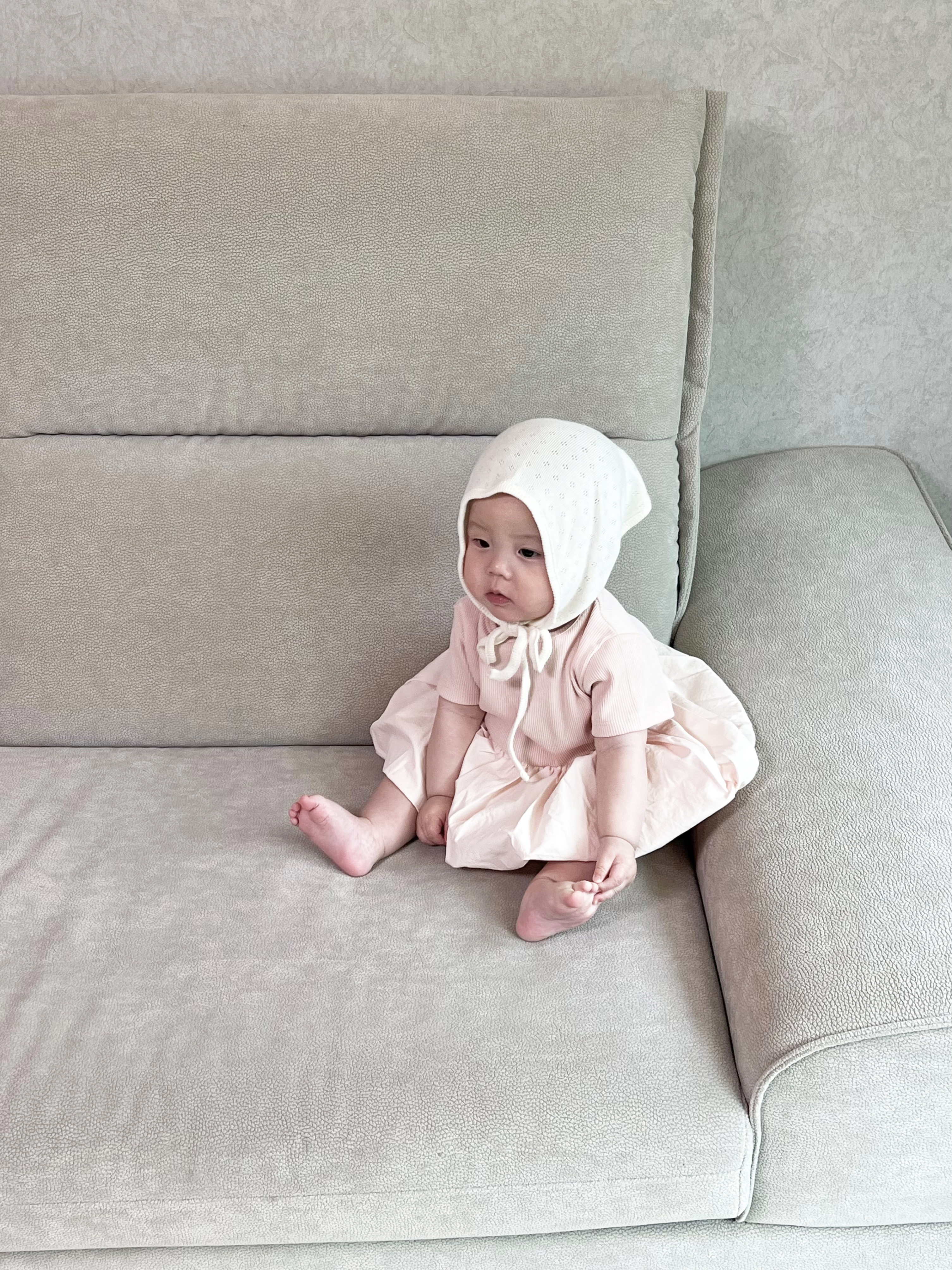 Emma Balloon SS dress - baby pink