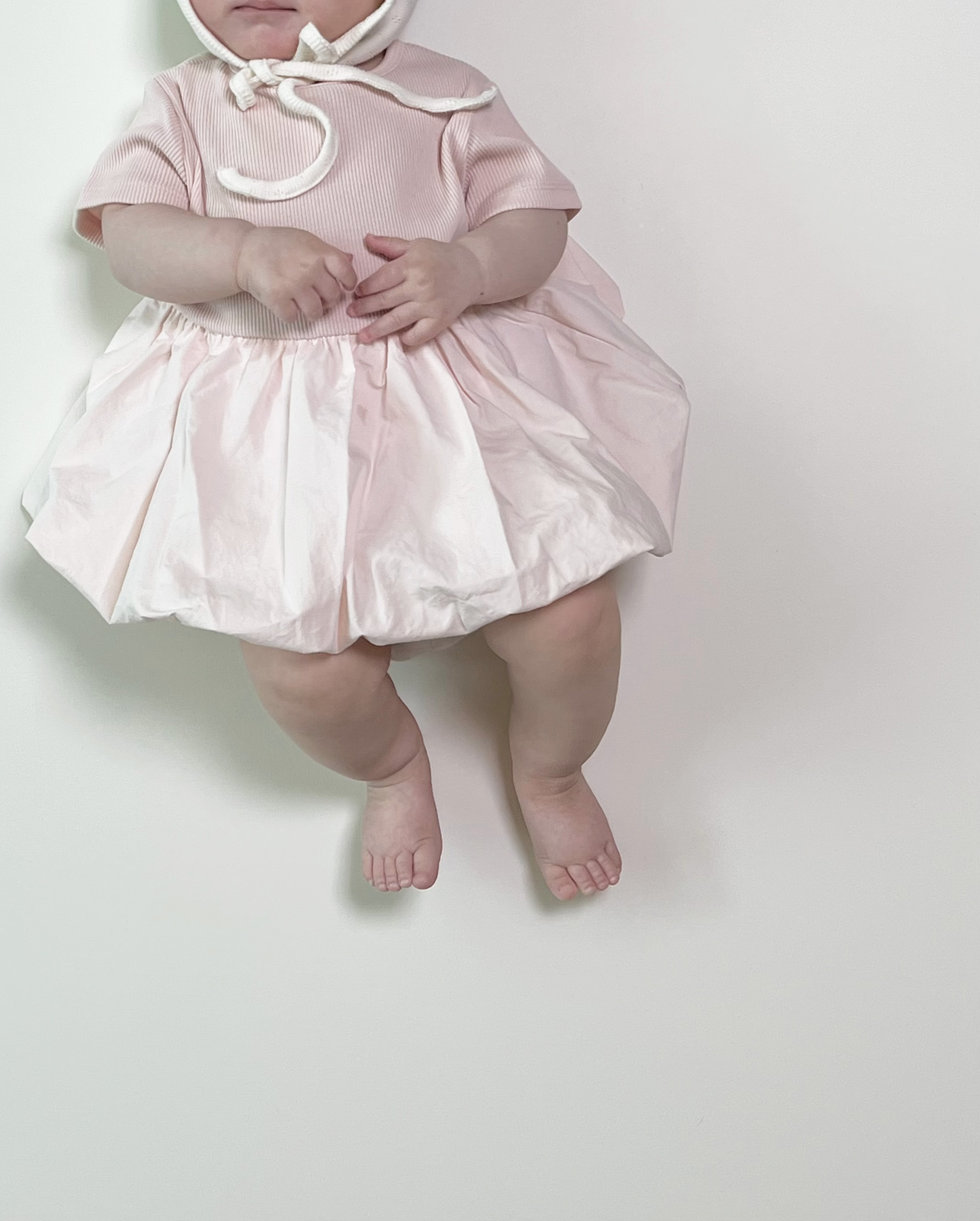 Emma Balloon SS dress - baby pink