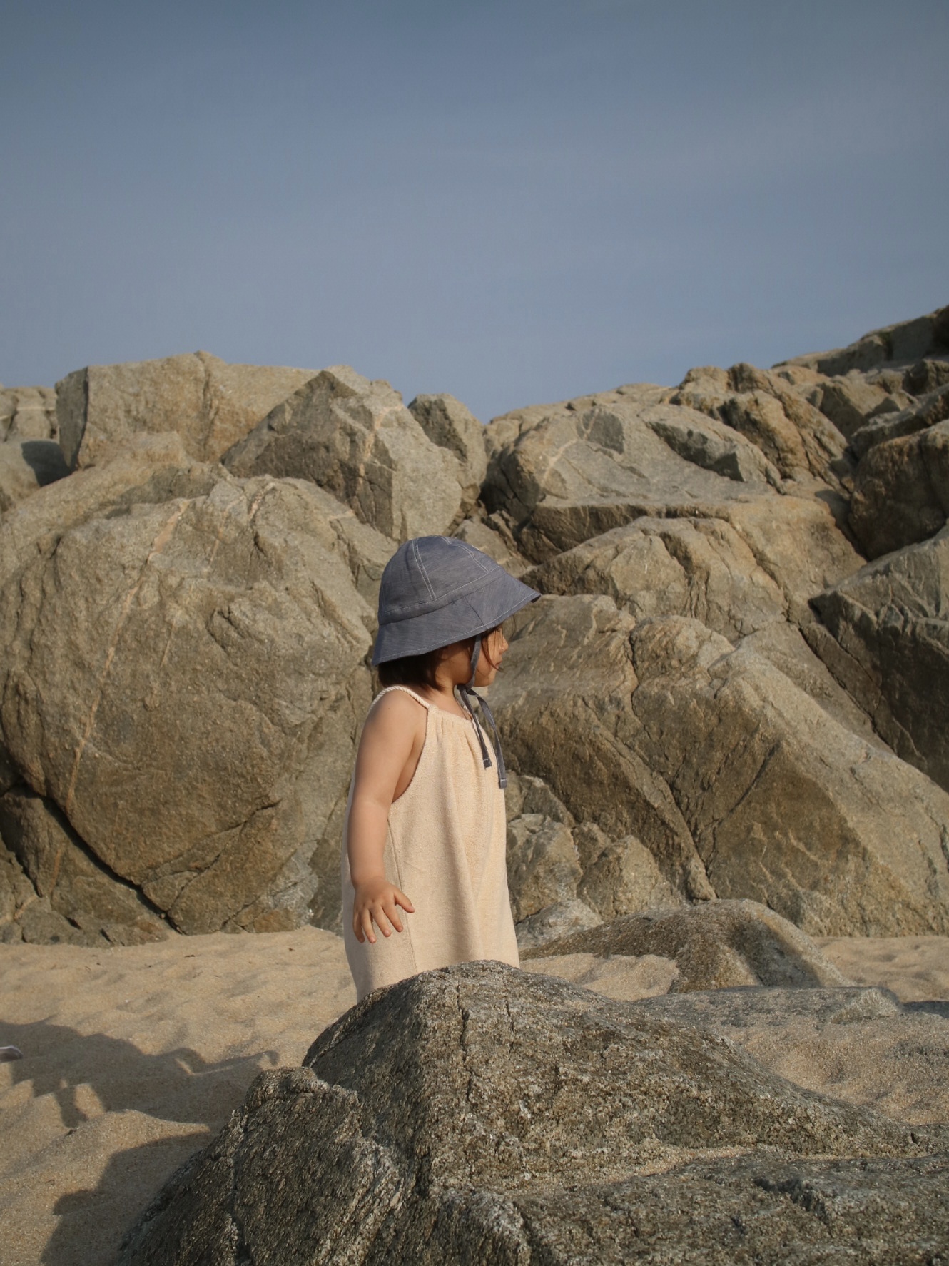 Towel rope jumpsuit - oatmeal