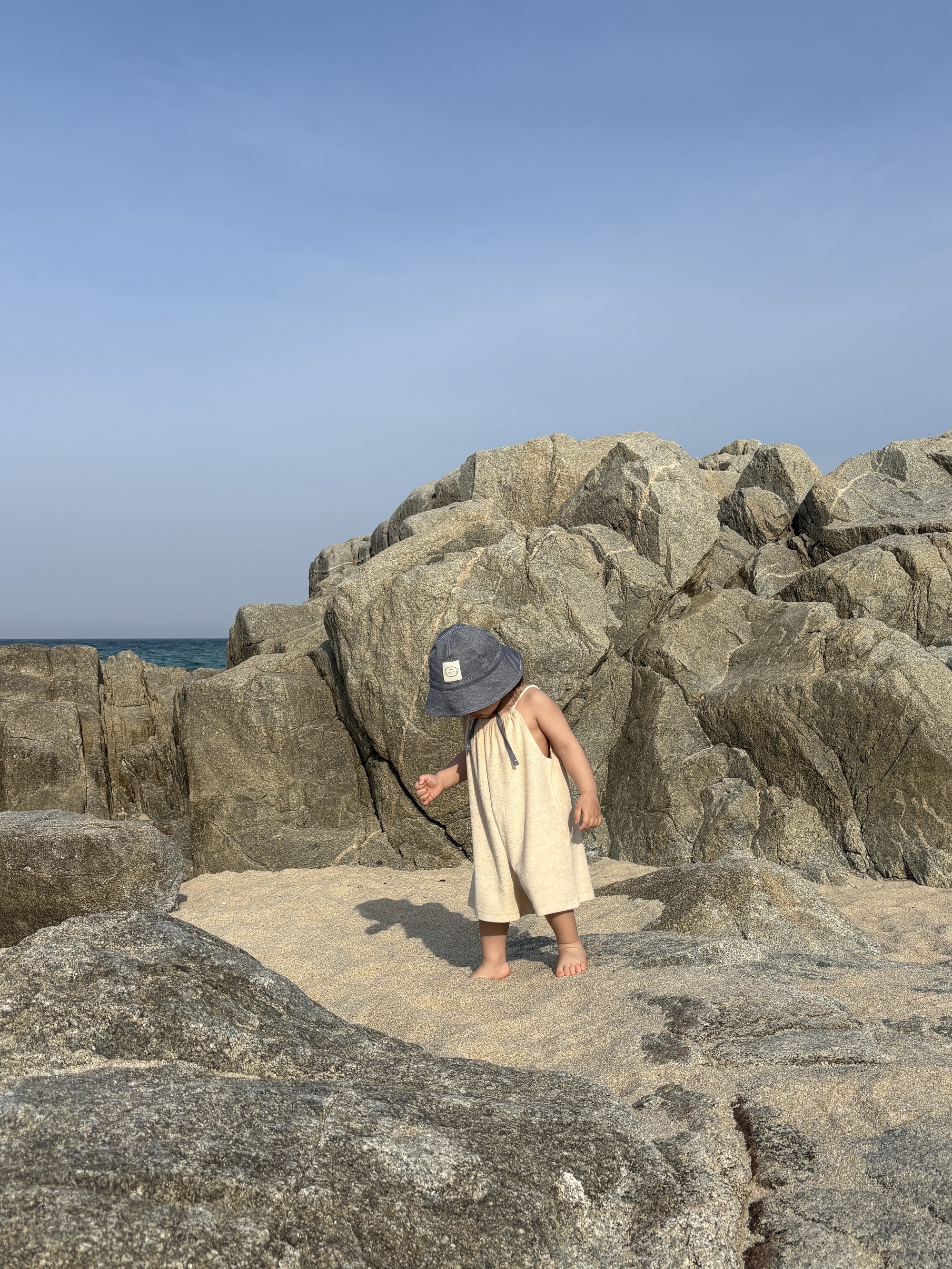 Towel rope jumpsuit - oatmeal