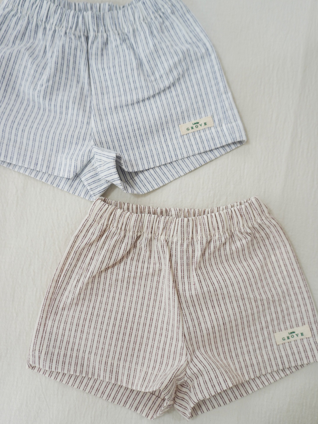 The striped shorts - Wine