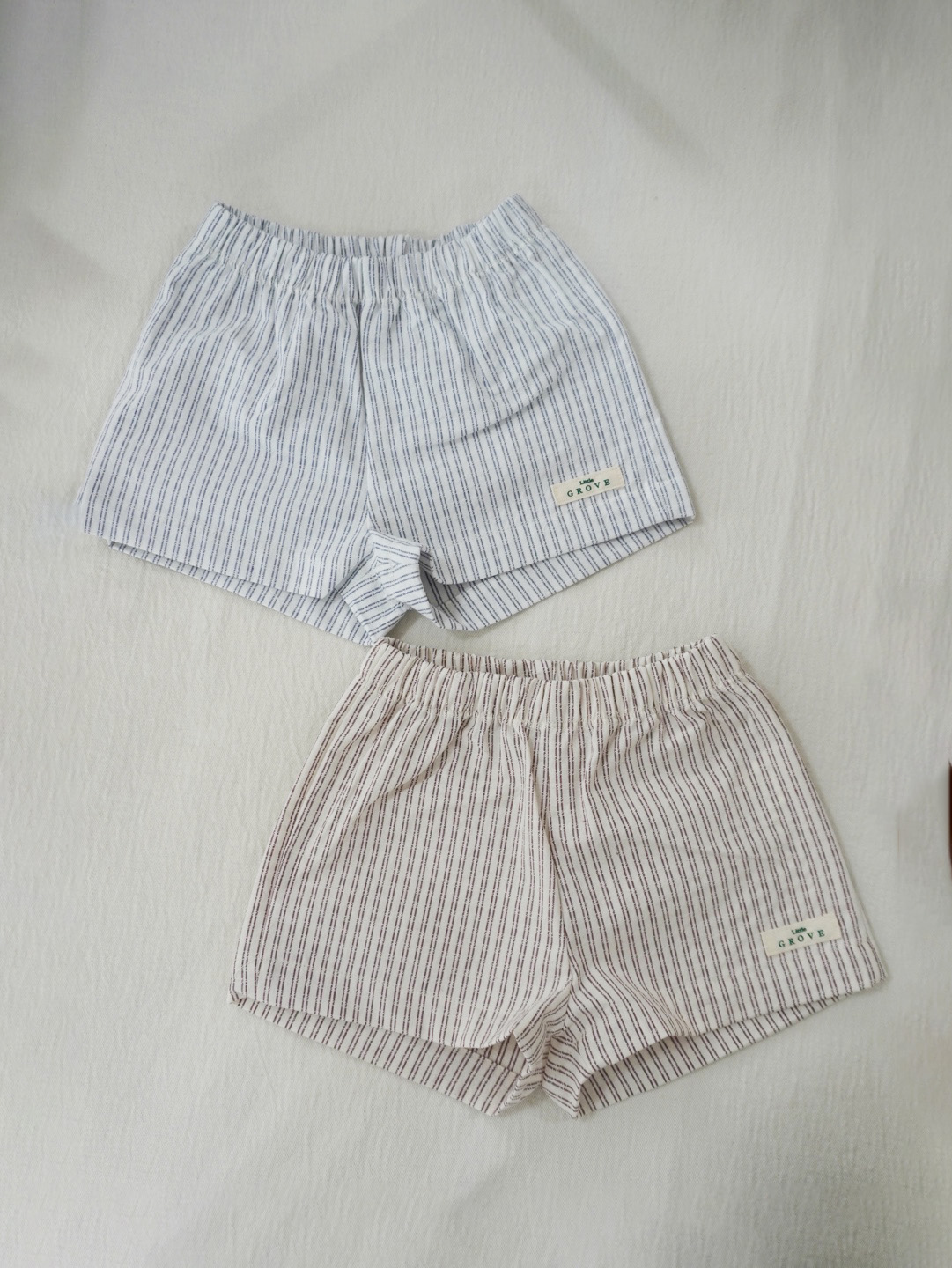 The striped shorts - Blue