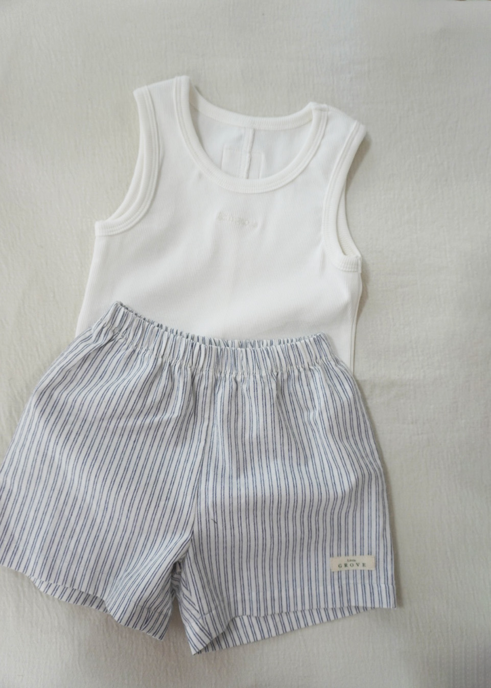 The striped shorts - Blue