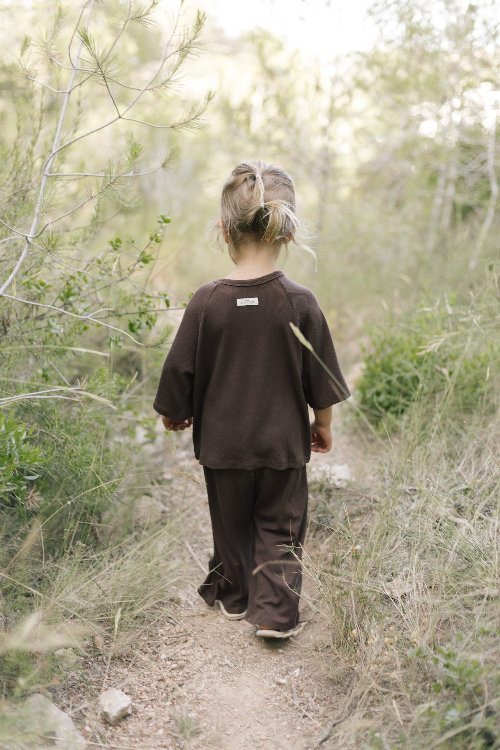 Tencel lounge set - brown