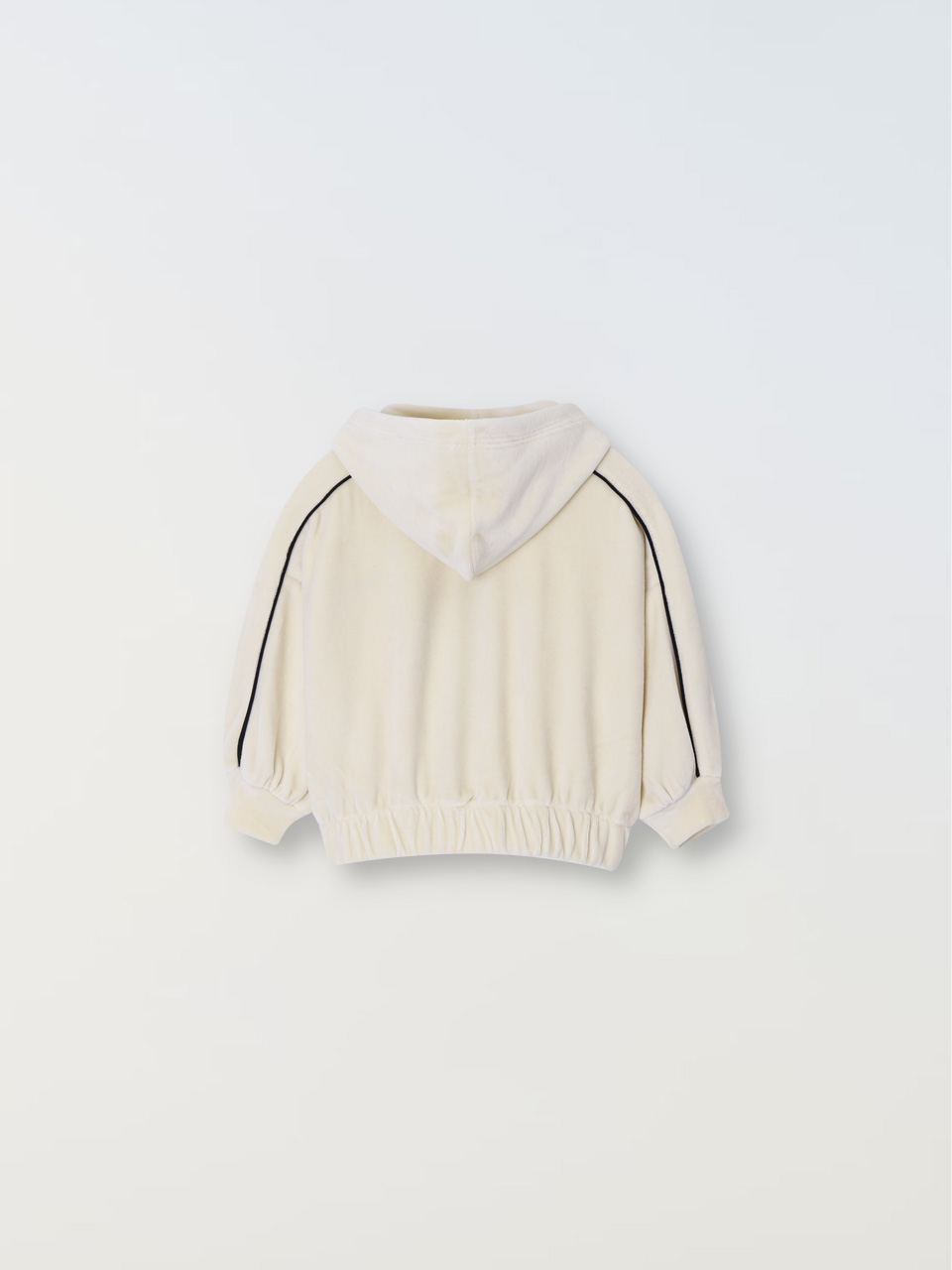 Cuddle Velour Zip-Up - Black