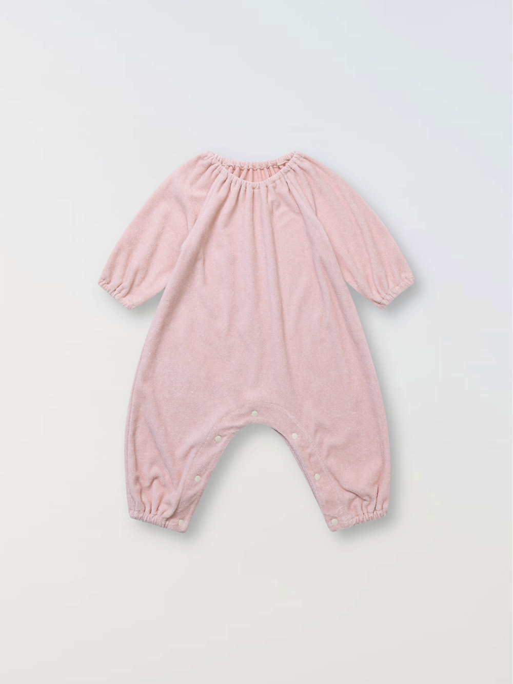 Olivia shirring jumpsuit - Baby pink