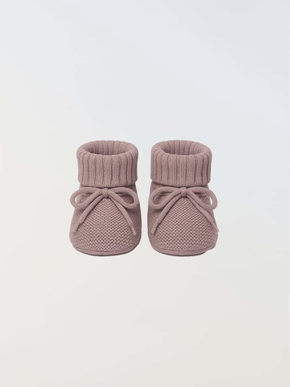 Cozy Knit Booties - Rose