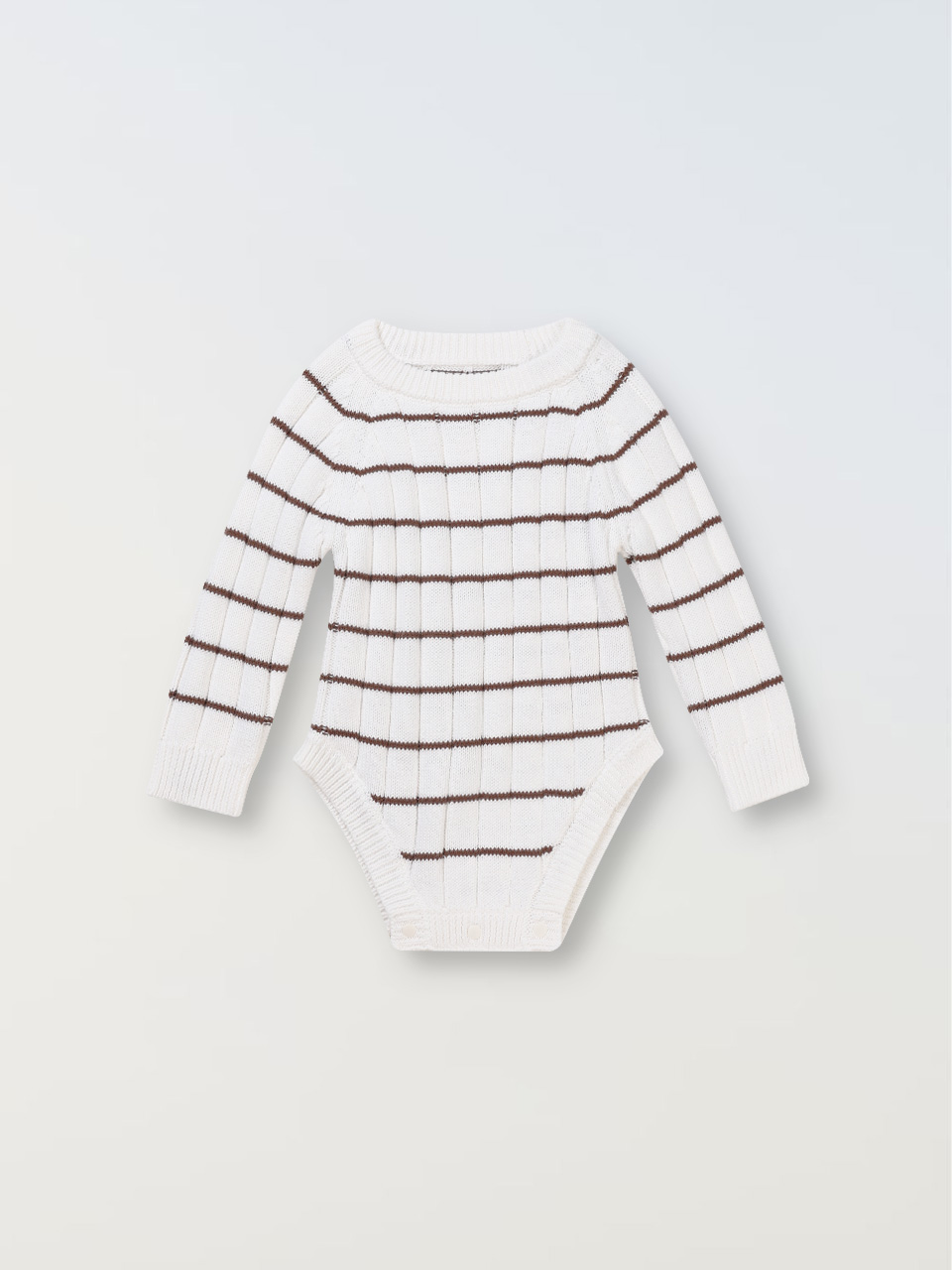 Snowy Knit Bodysuit - Cream/wood
