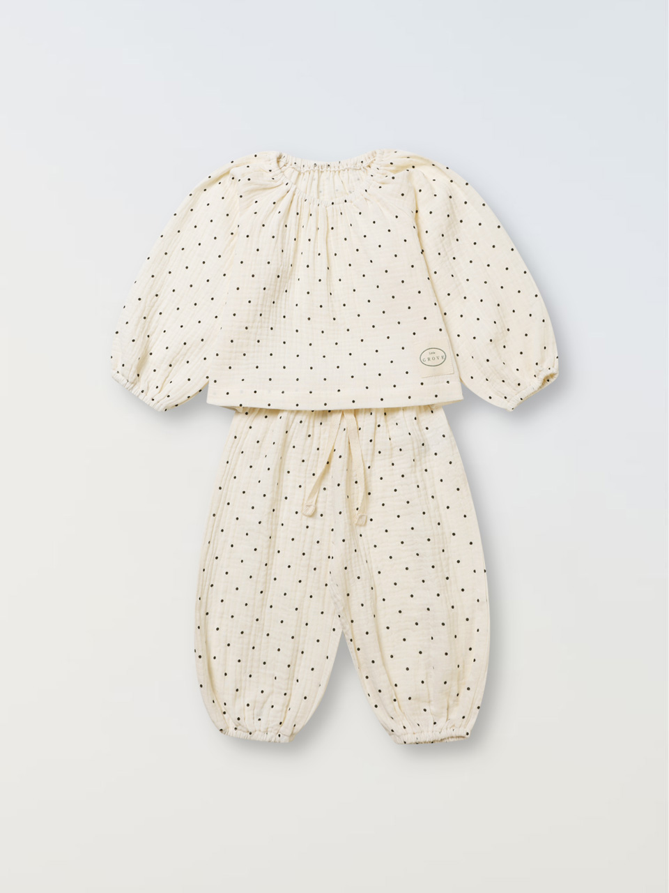 Polkadot gauze set up