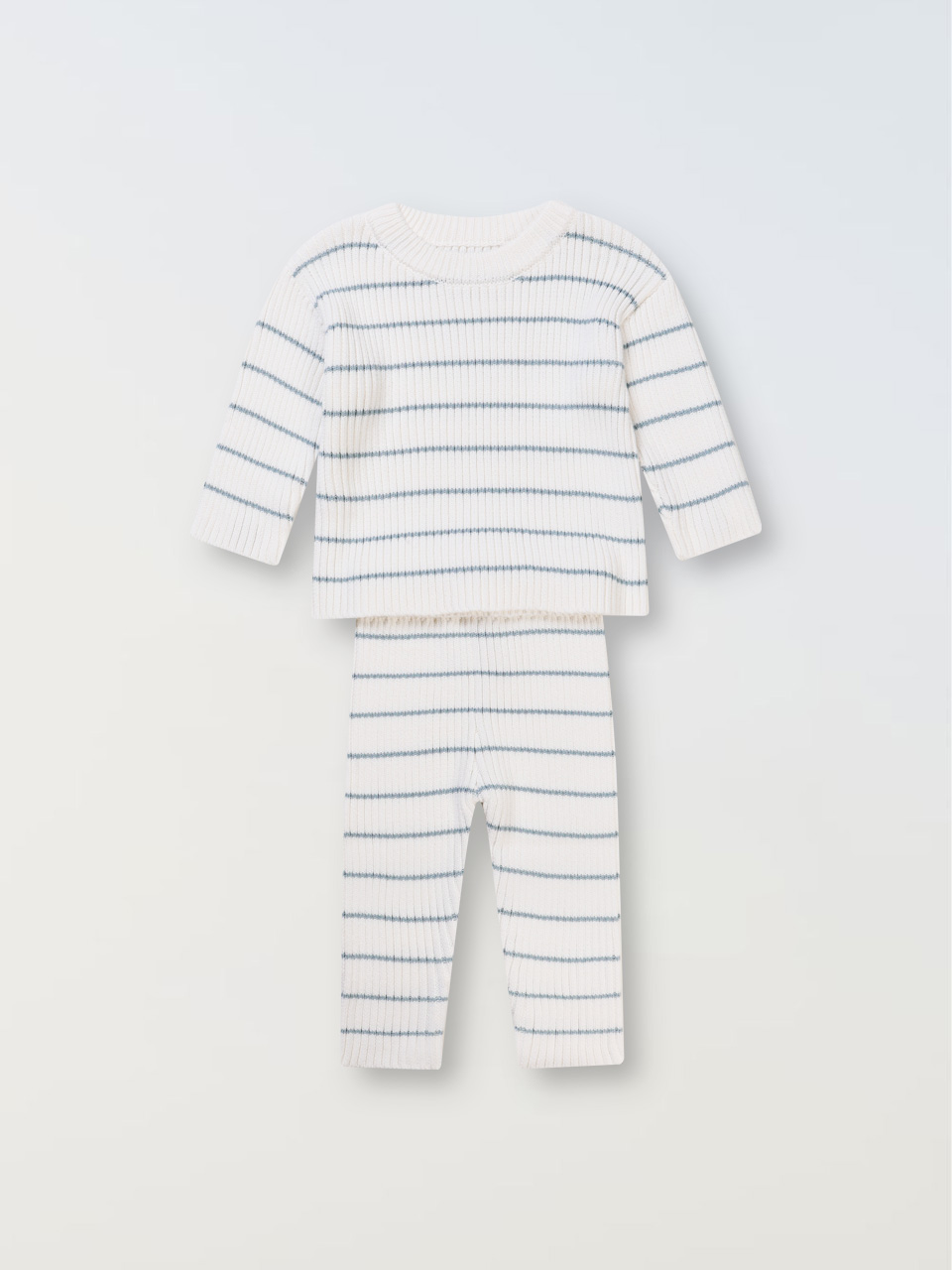 Nest Knit Set - Cream/blue