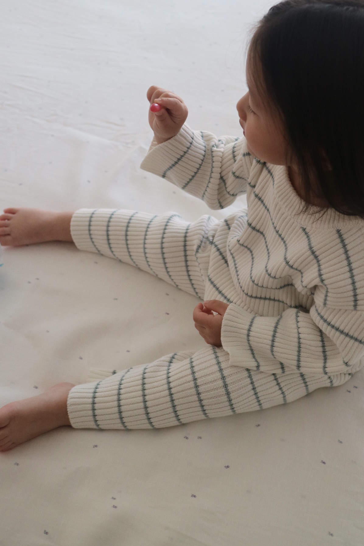 Nest Knit Set - Cream/blue