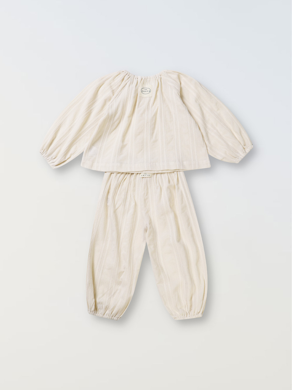 Embroideried Shirring Set up - Vanilla