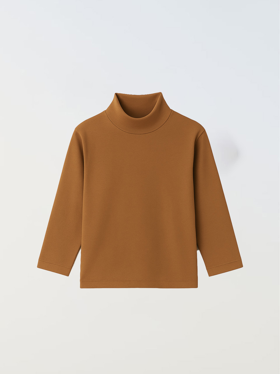 Turtleneck Tee - Camel
