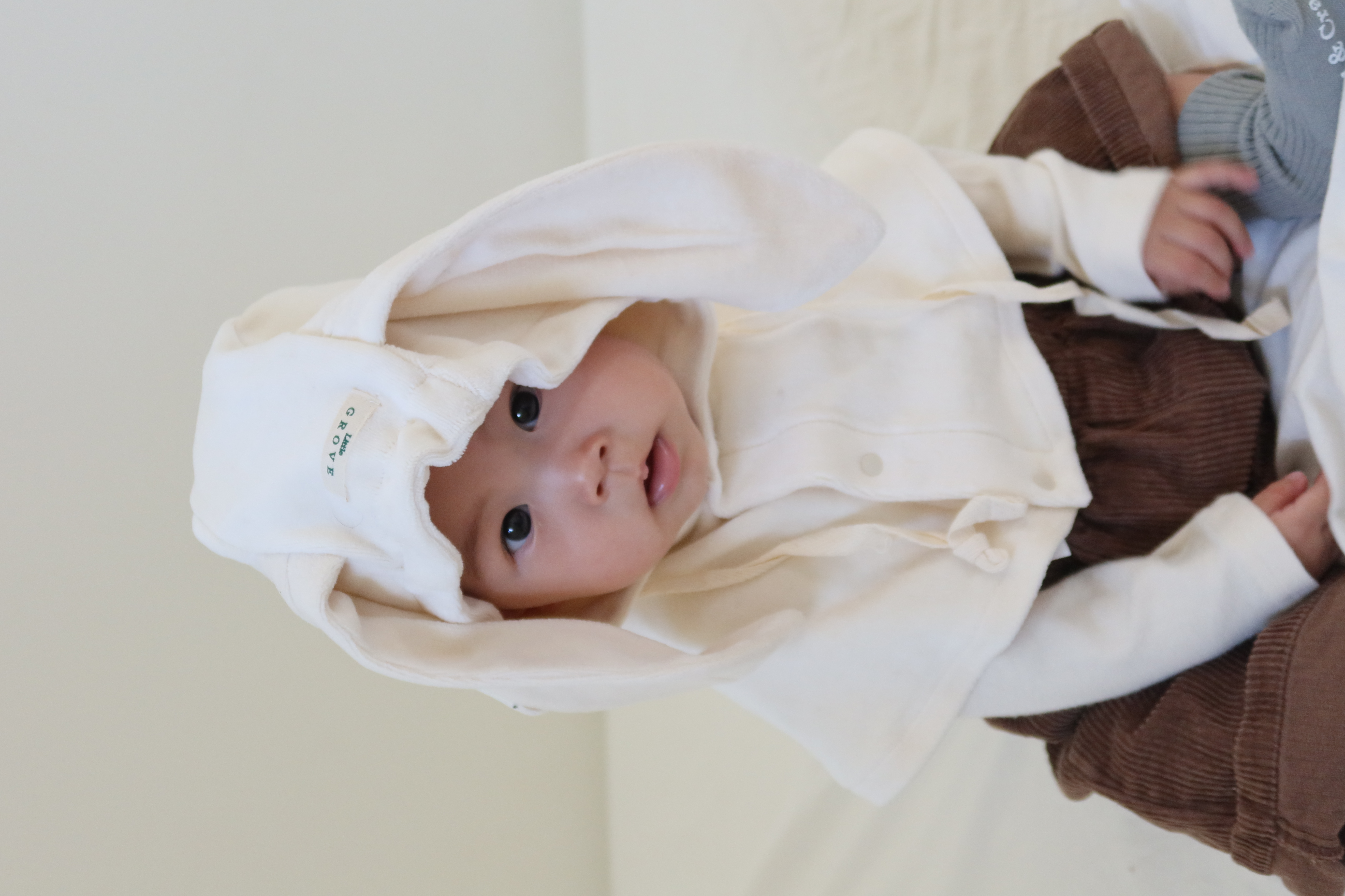 Velour bunny cape hat