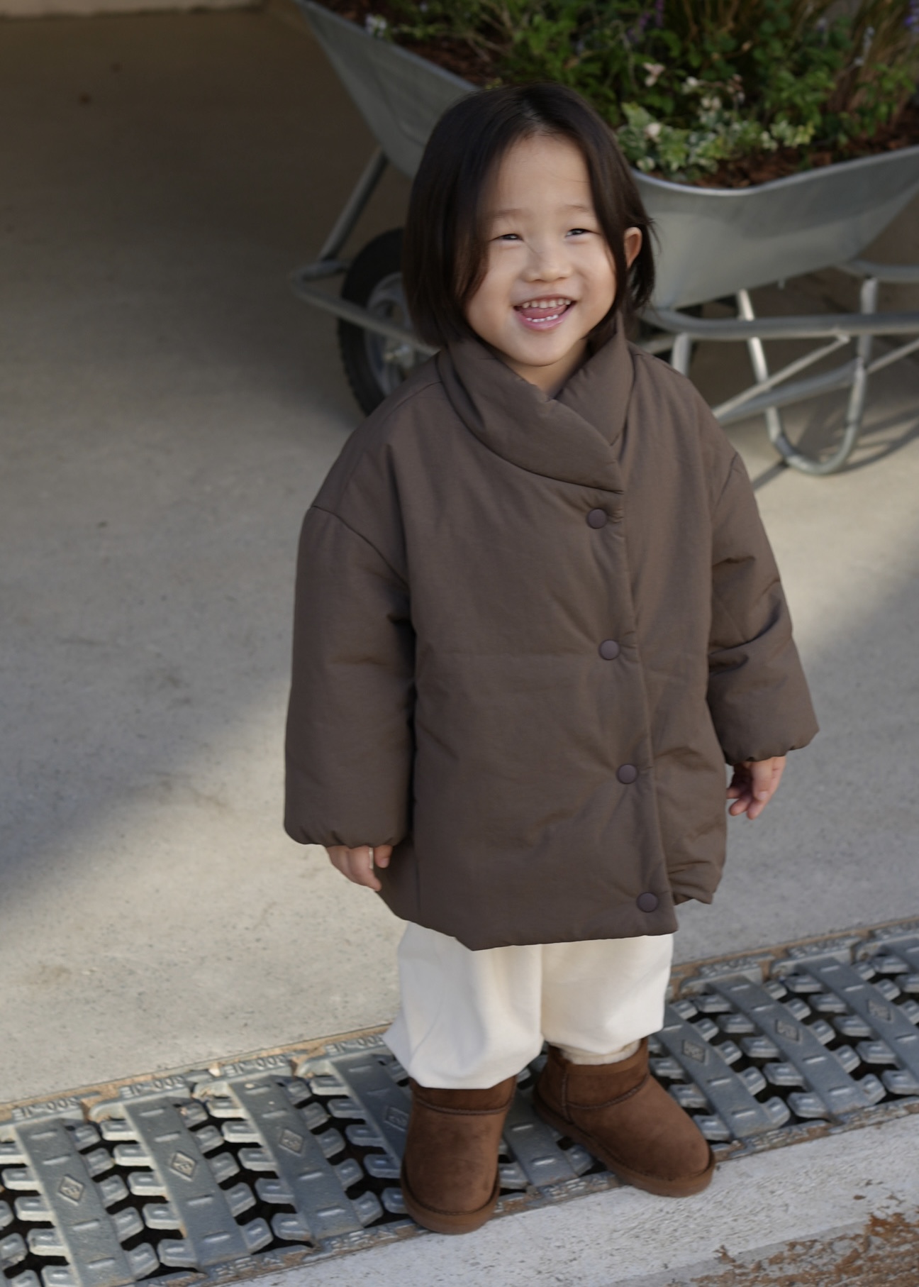 Marshmallow puffer - Moss brown