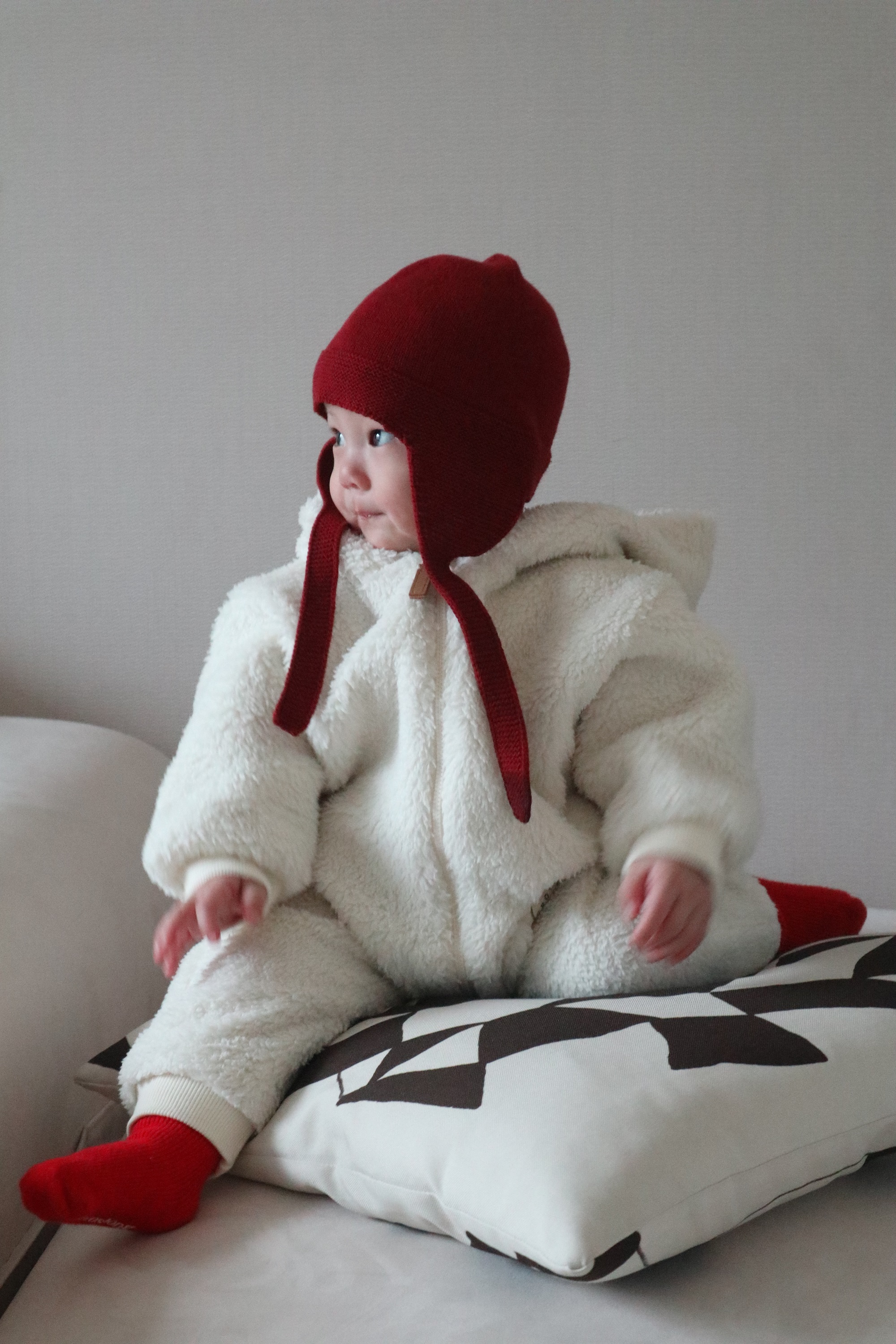 Chestnut Ear Flap Hat - Burgundy