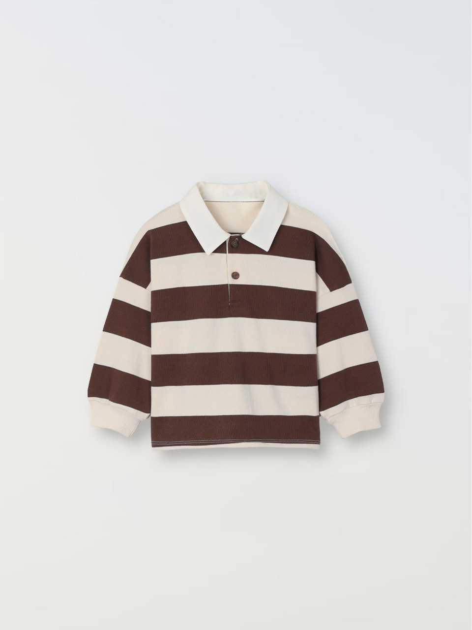 ●B-grade● Classic Rugby Tee - Brown