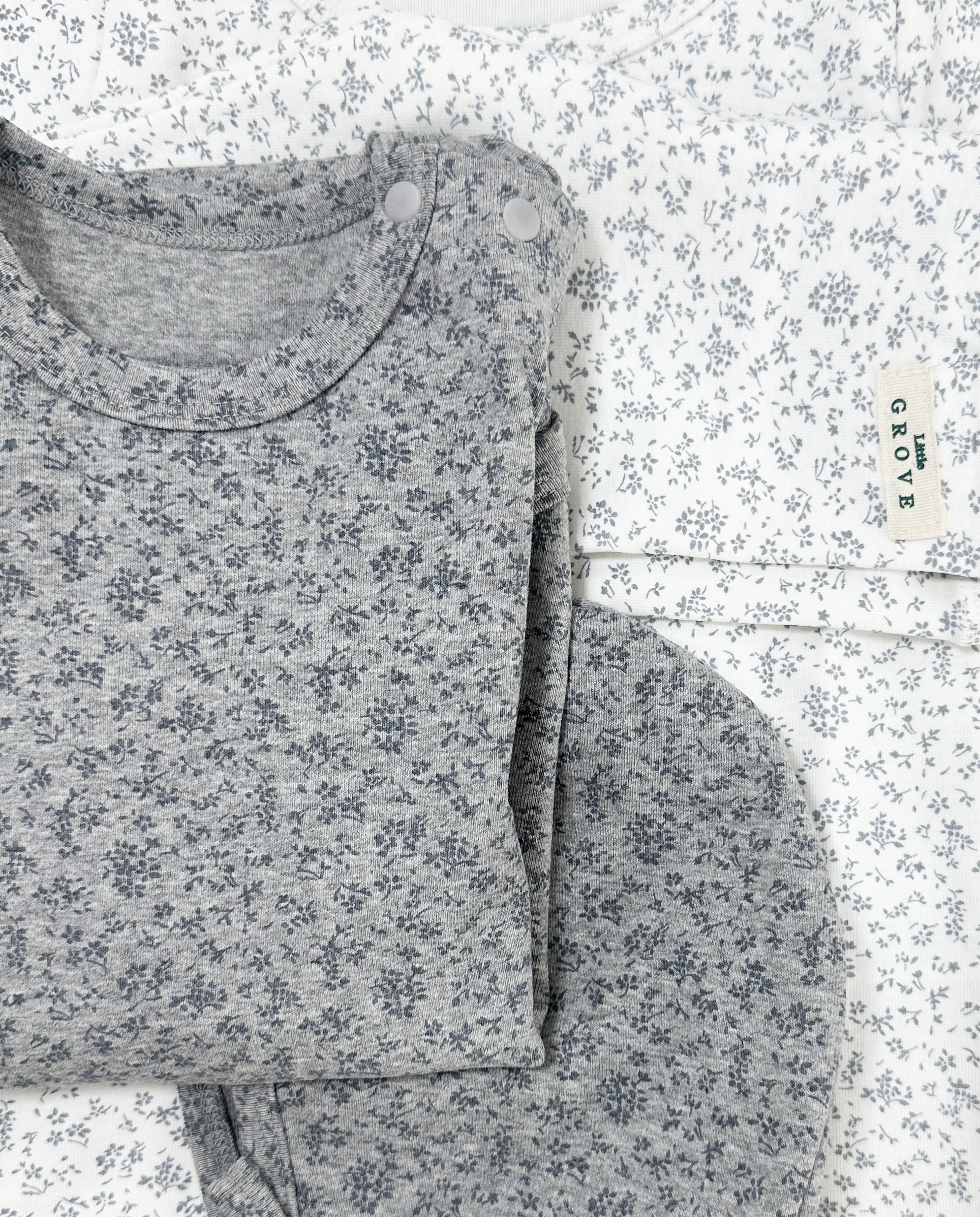 Jardin Bodysuit Set - Grey