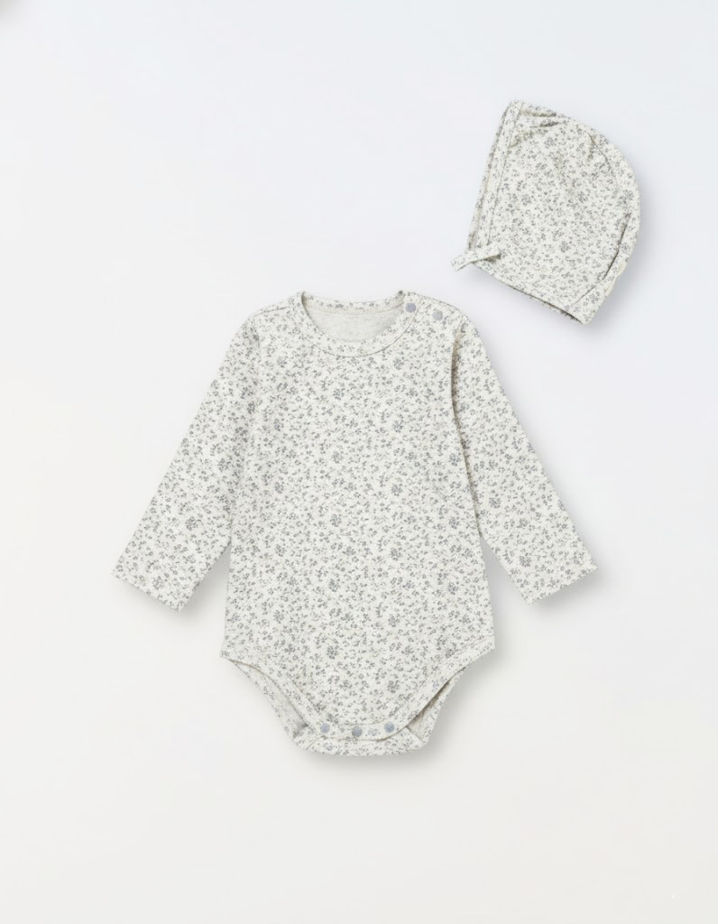 Jardin Bodysuit Set - White