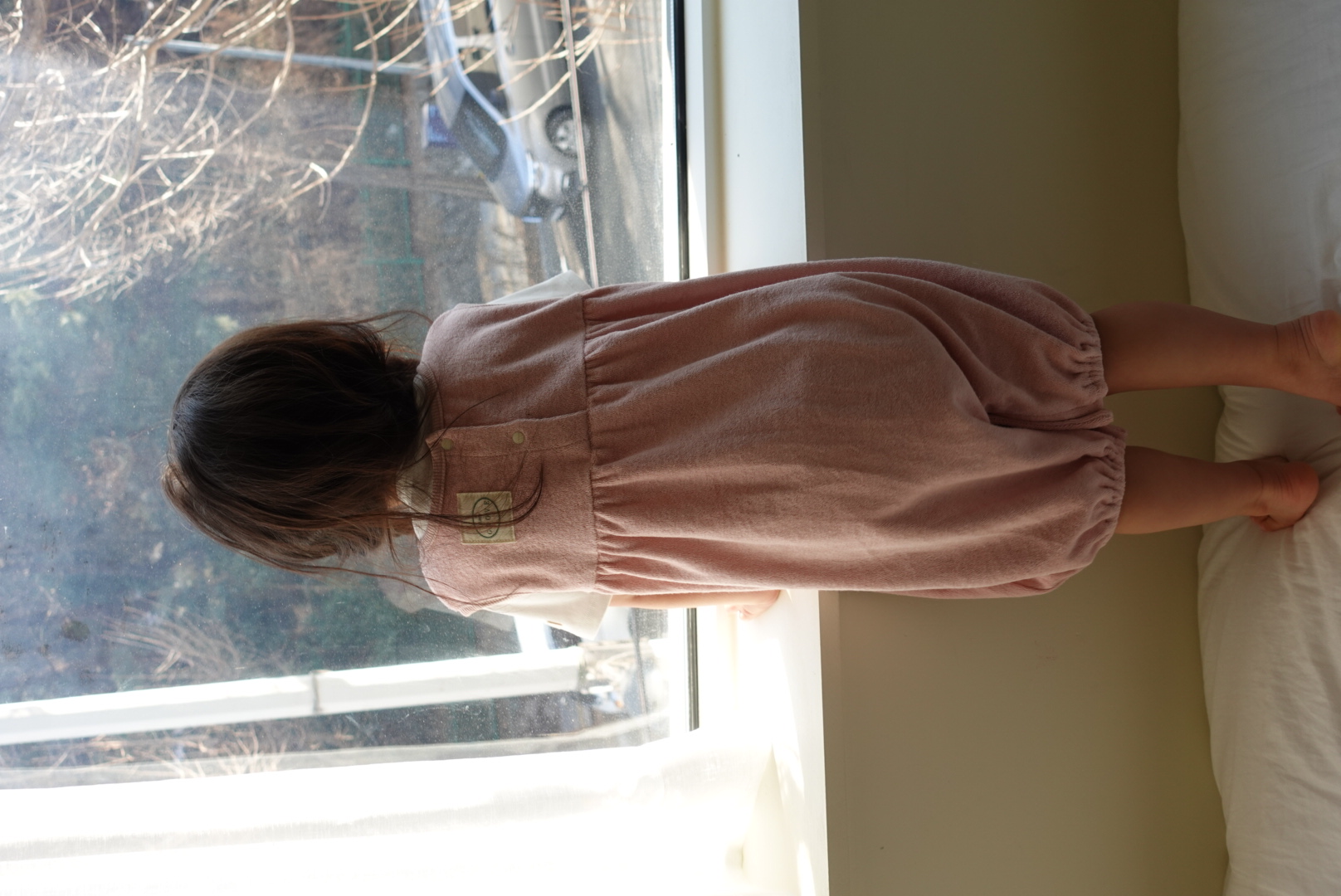 Organic Terry Baggy Overall - Mauve