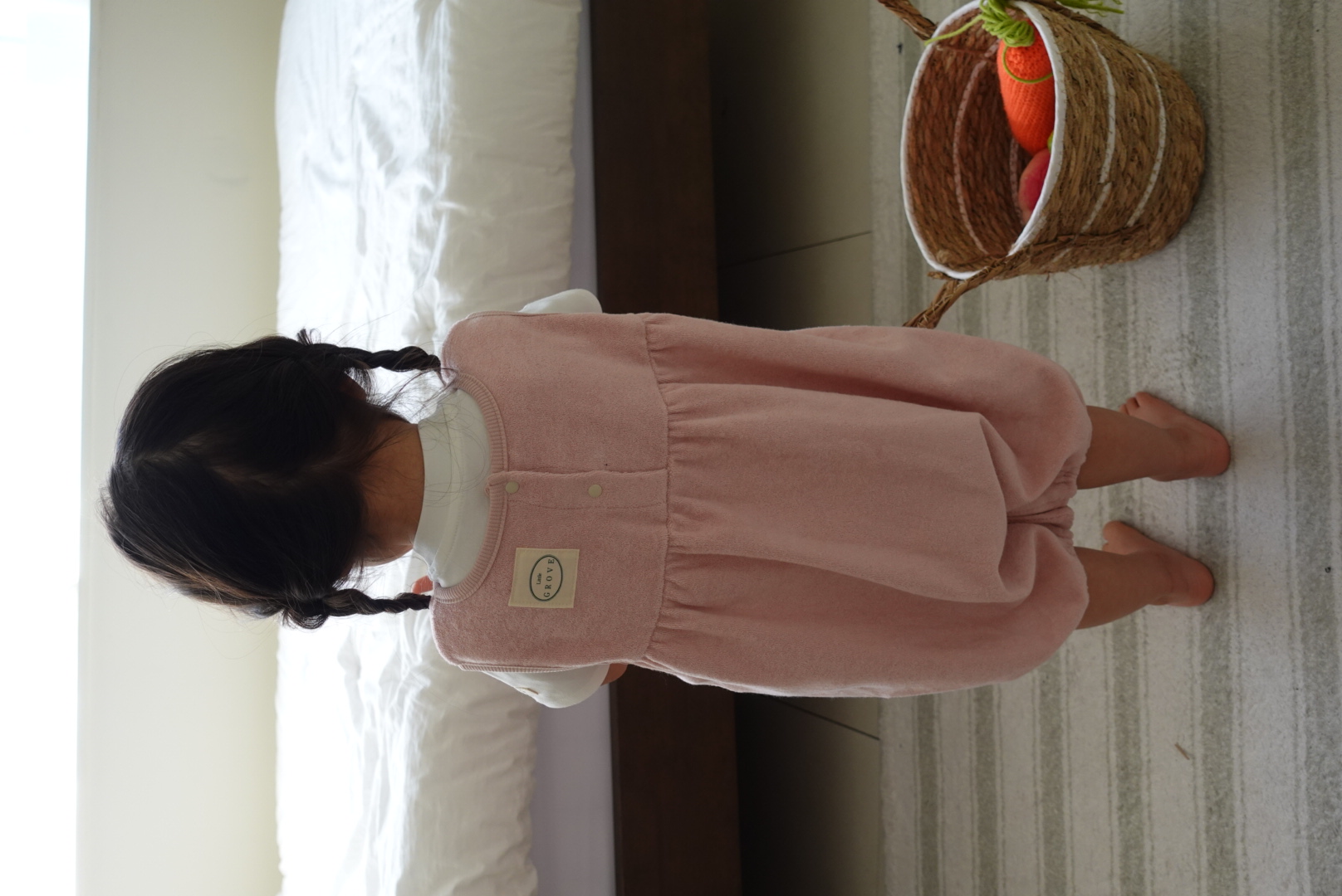 Organic Terry Baggy Overall - Mauve