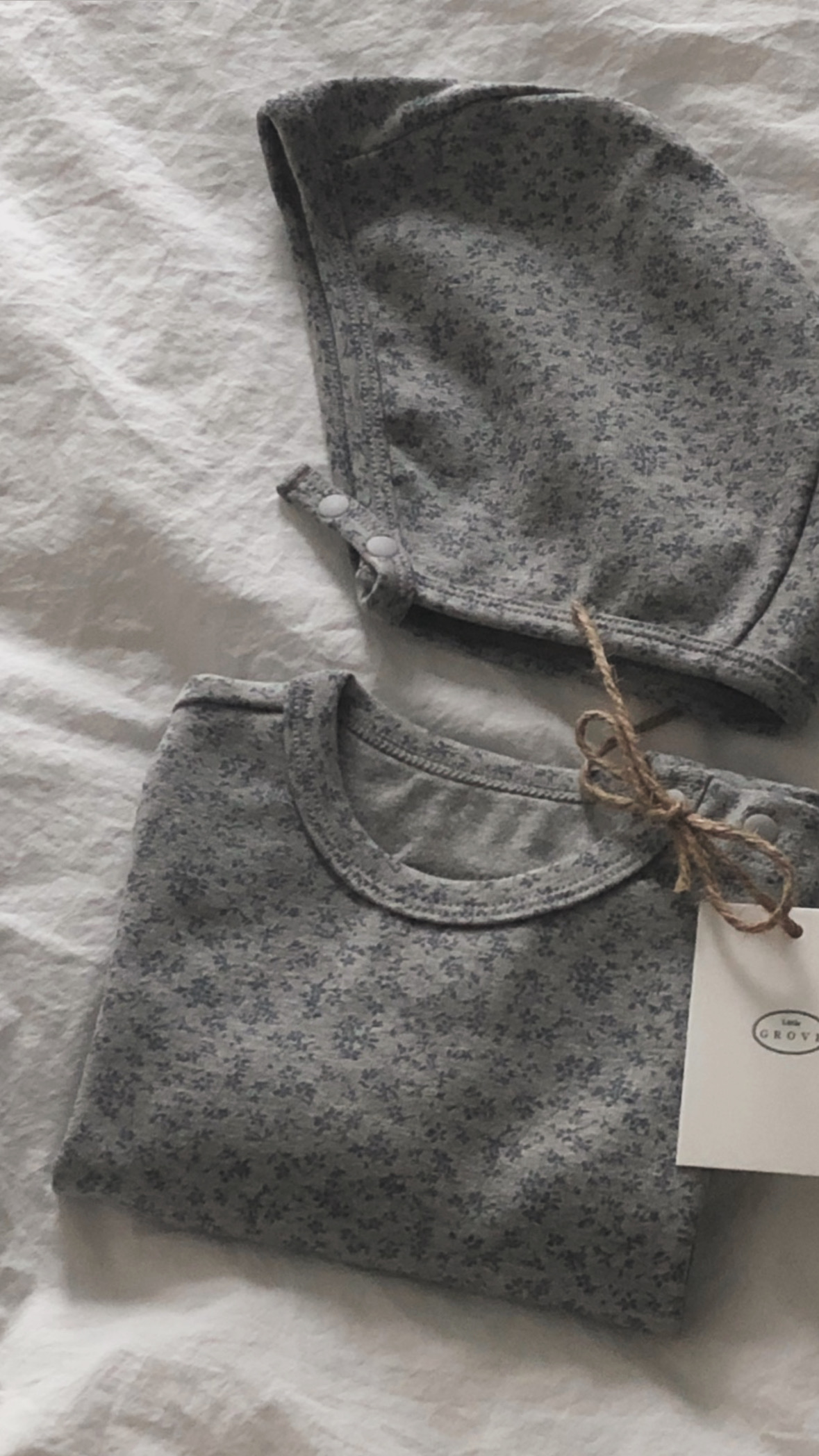 Jardin Bodysuit Set - Grey