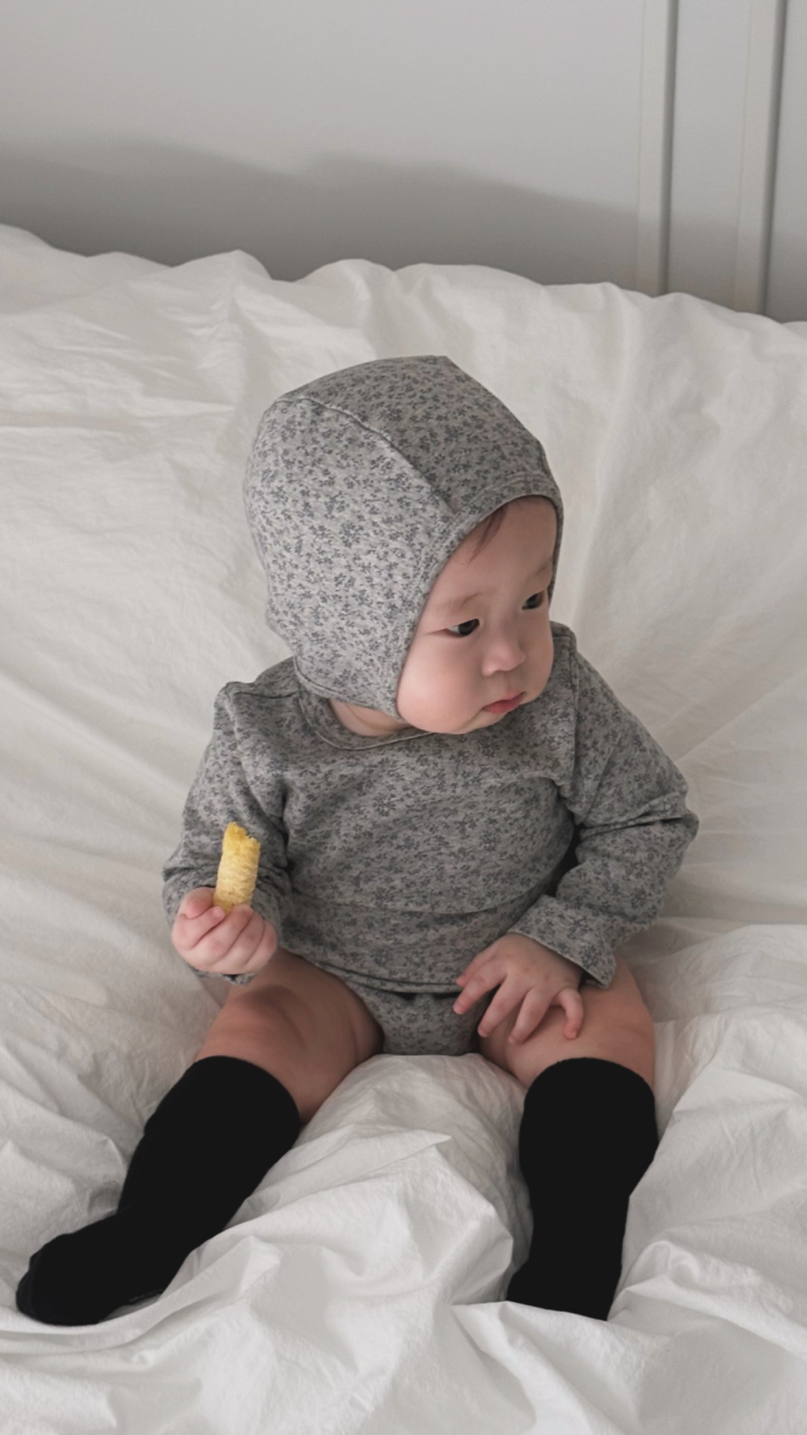 Jardin Bodysuit Set - Grey