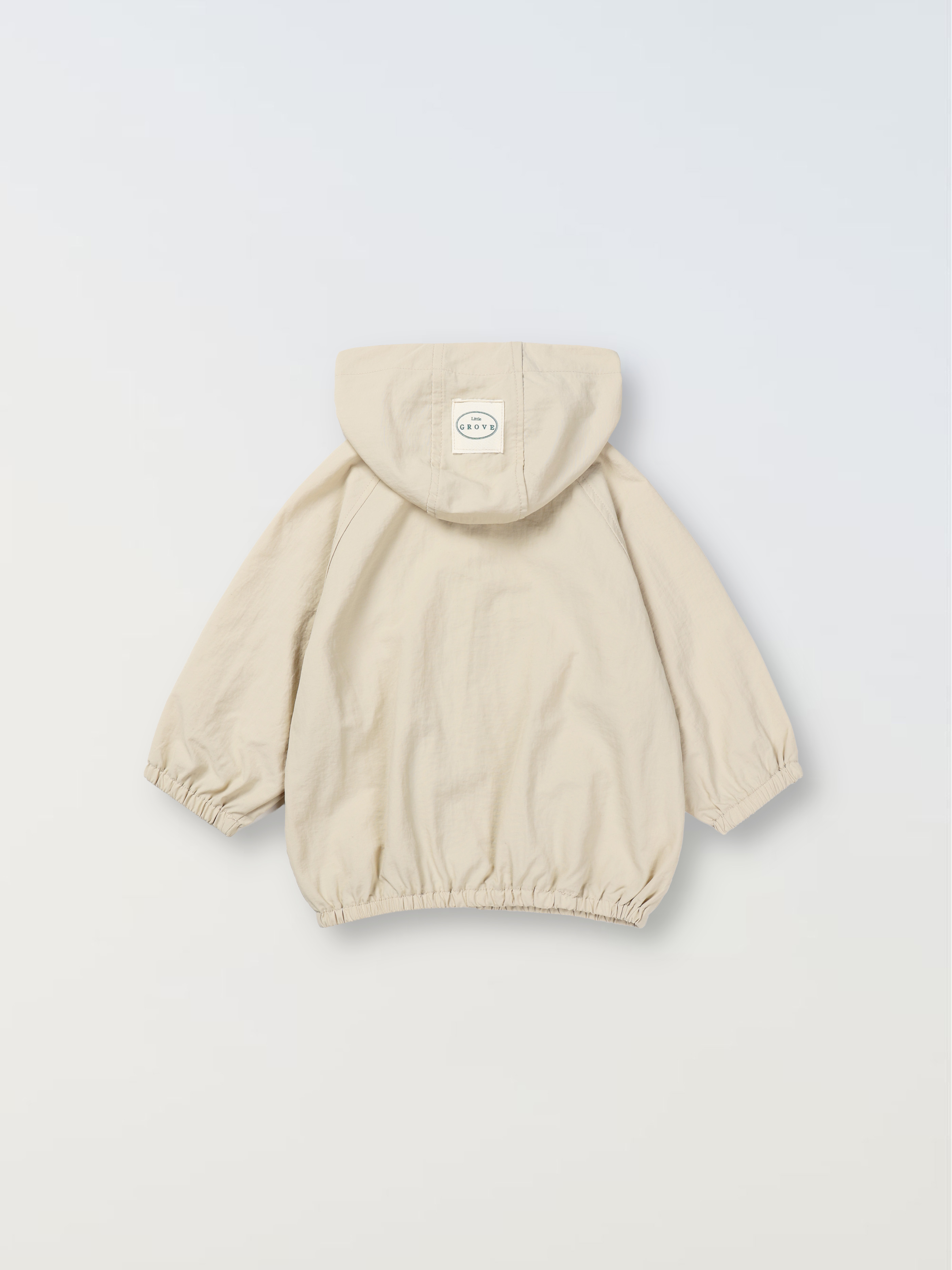 Breezy Zip Windbreaker- Beige