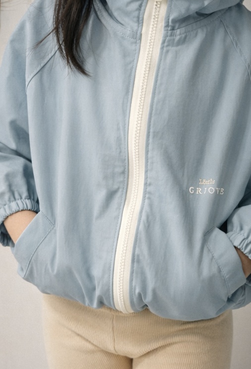 Breezy Zip Windbreaker- Blue