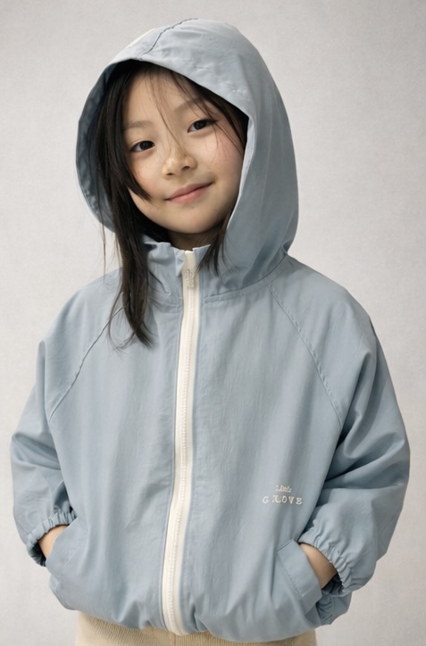 Breezy Zip Windbreaker- Blue